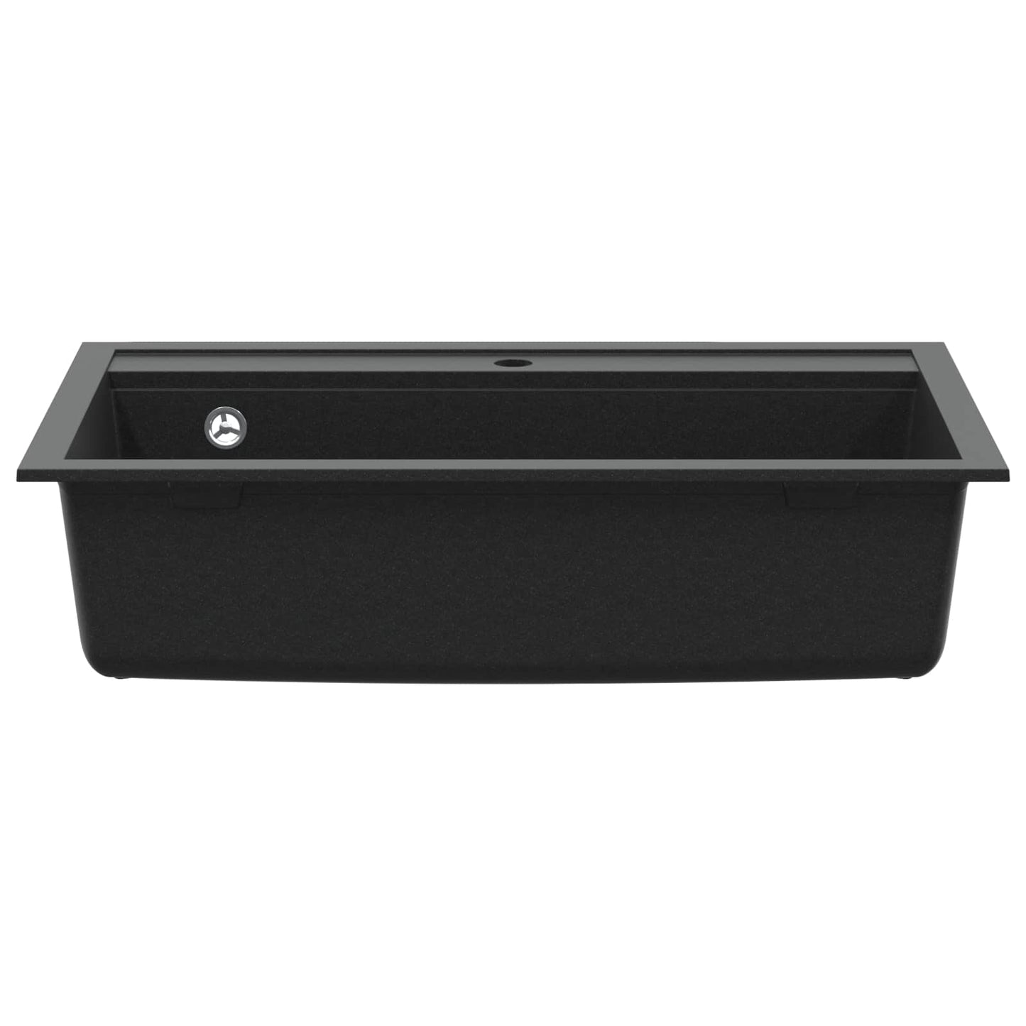 Waschbecken Granit 795 x 505 mm Schwarz