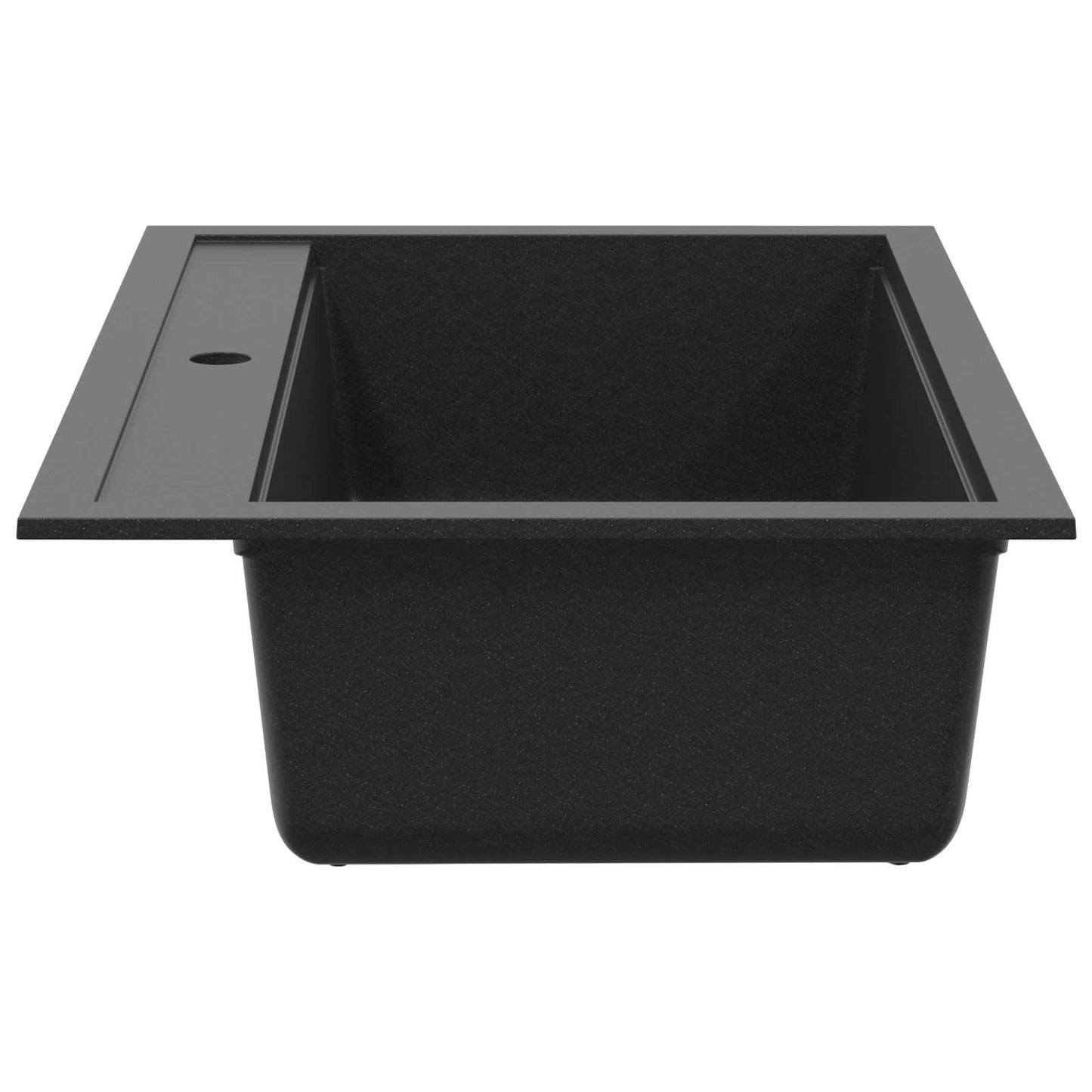 Waschbecken Granit 795 x 505 mm Schwarz