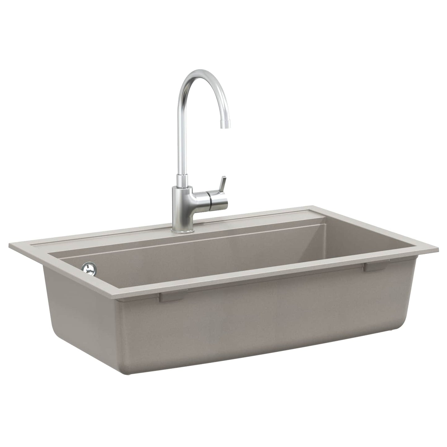 Waschbecken Granit 795 x 505 mm Grau