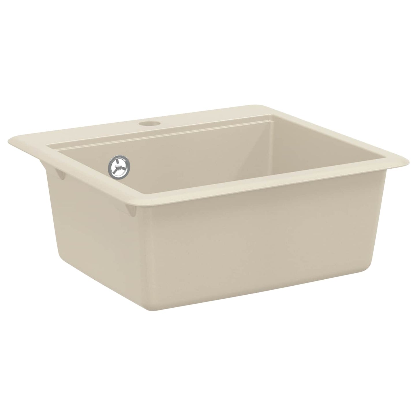 Waschbecken 80% Quarz und 20% Harz 470 x 440 mm Beige