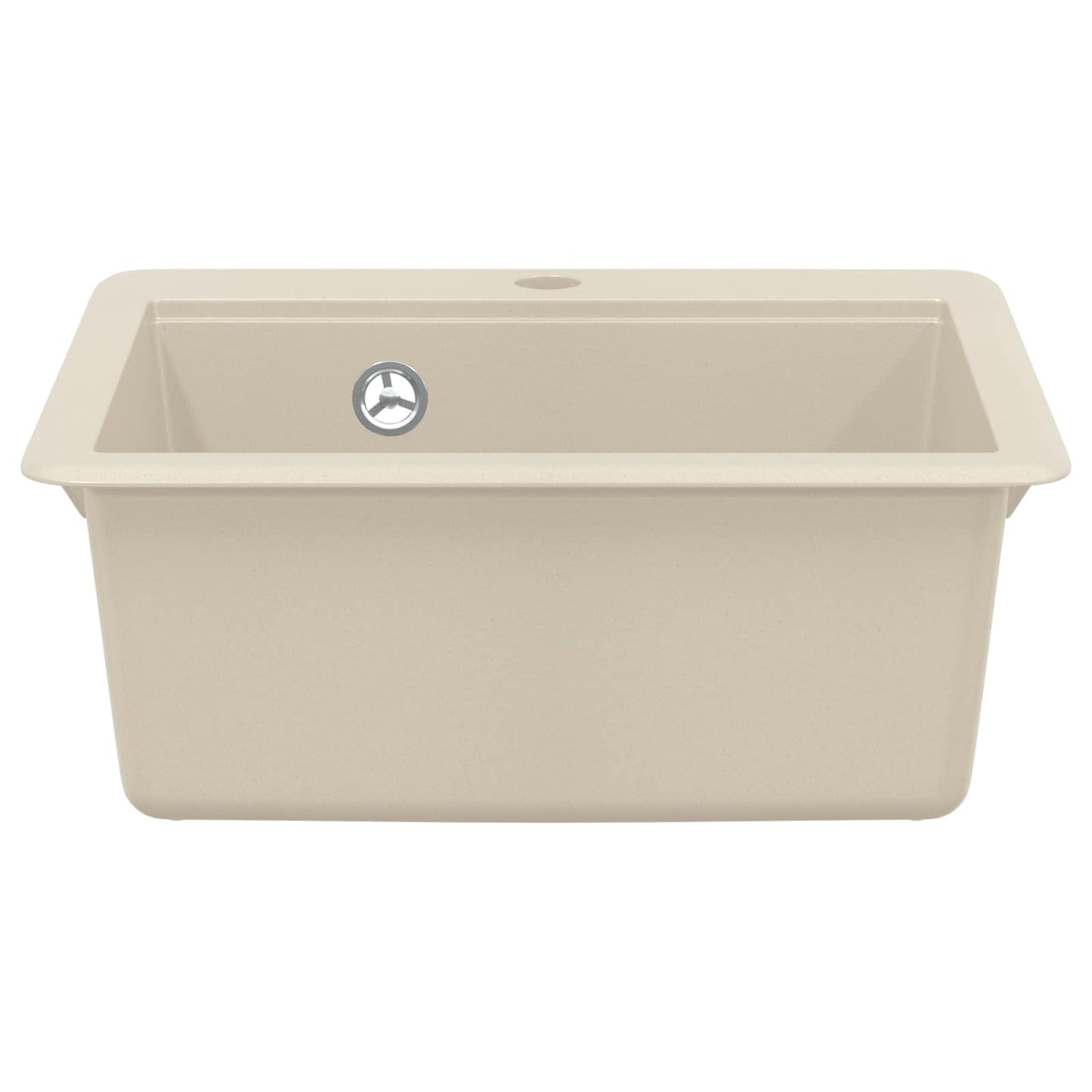 Waschbecken 80% Quarz und 20% Harz 470 x 440 mm Beige