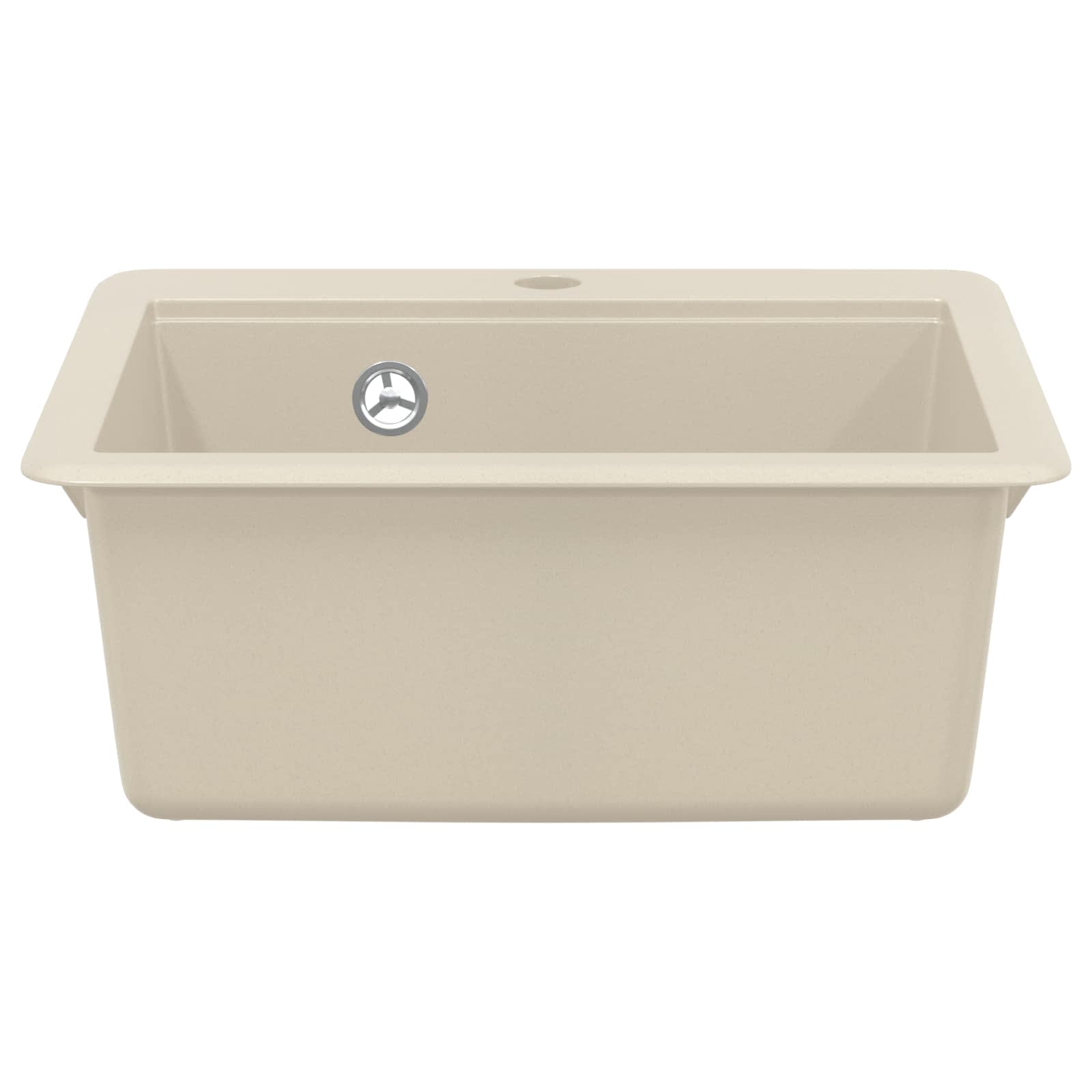 Waschbecken 80% Quarz und 20% Harz 470 x 440 mm Beige