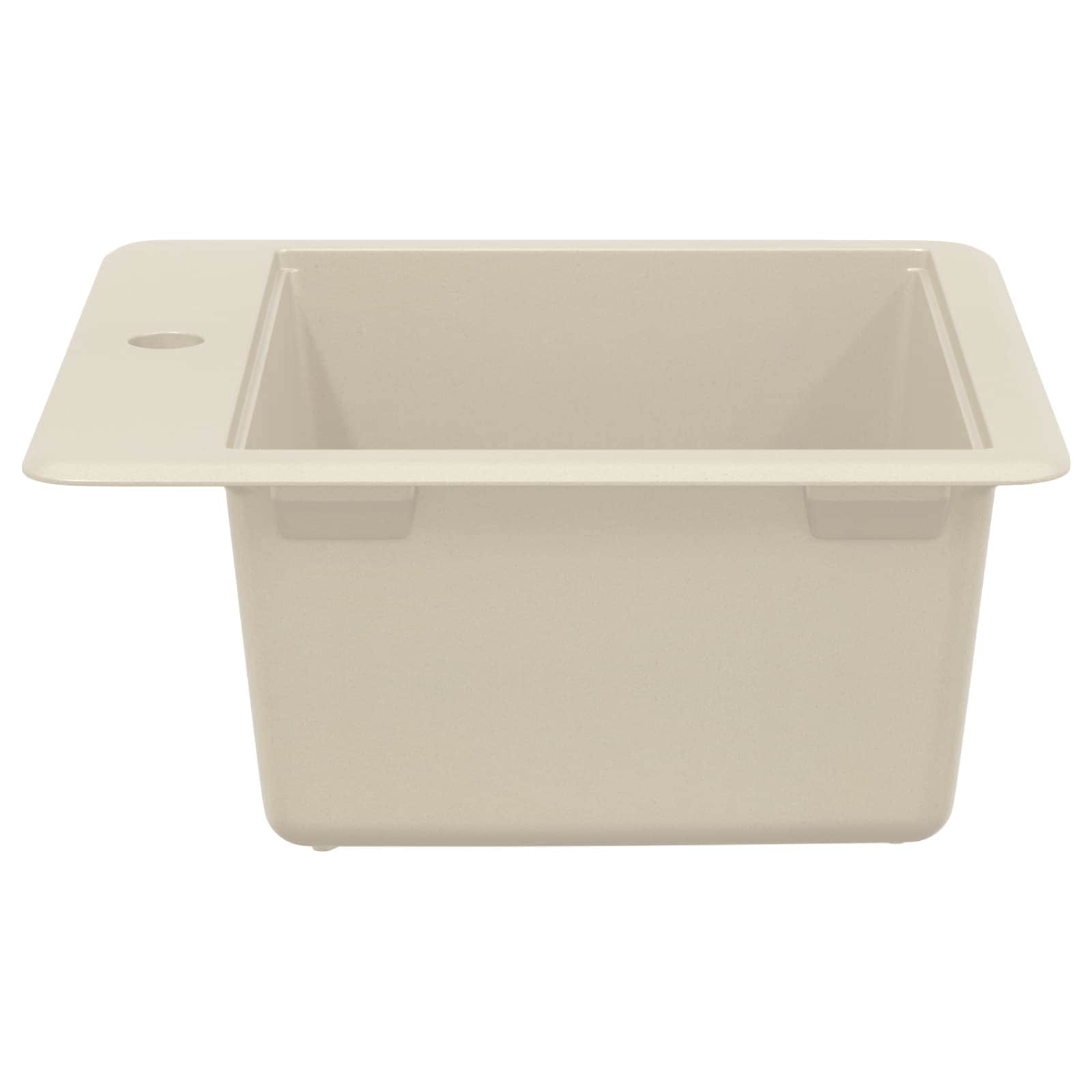 Waschbecken 80% Quarz und 20% Harz 470 x 440 mm Beige