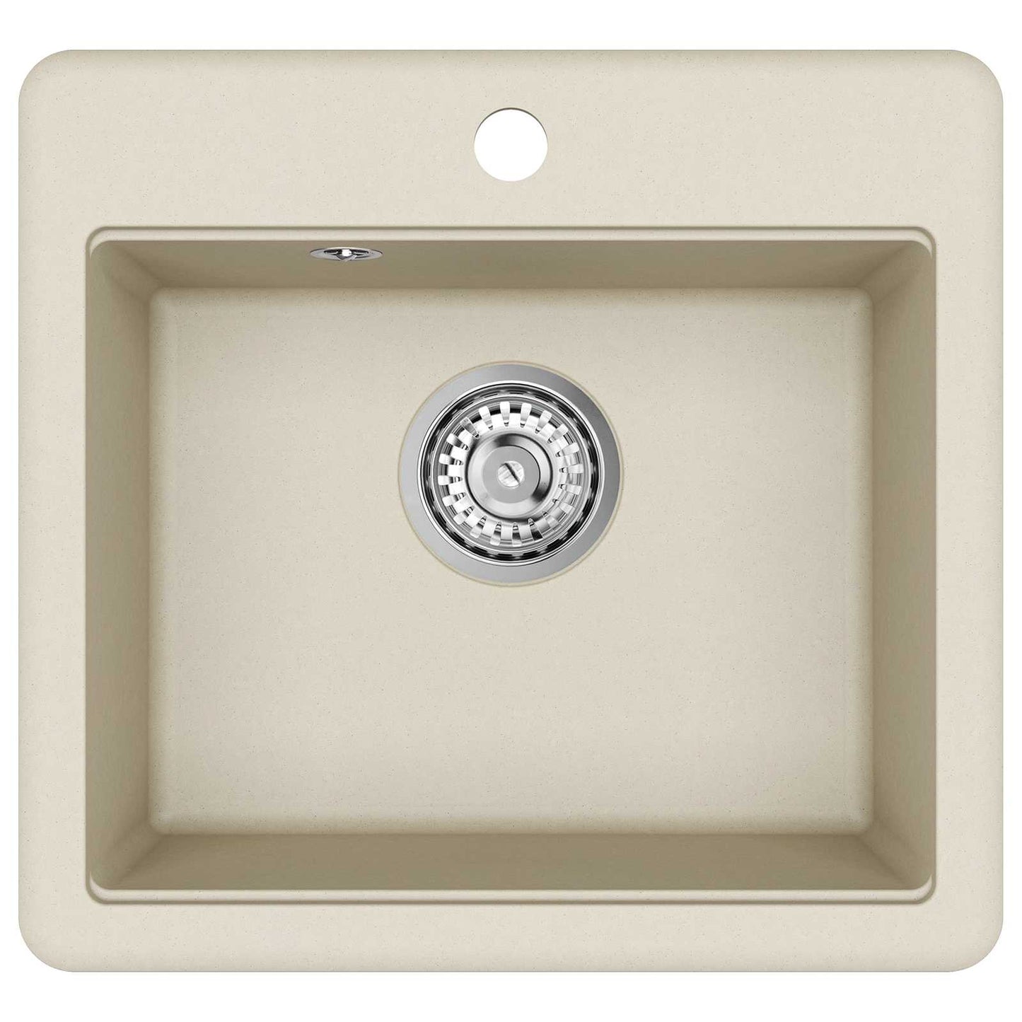Waschbecken 80% Quarz und 20% Harz 470 x 440 mm Beige