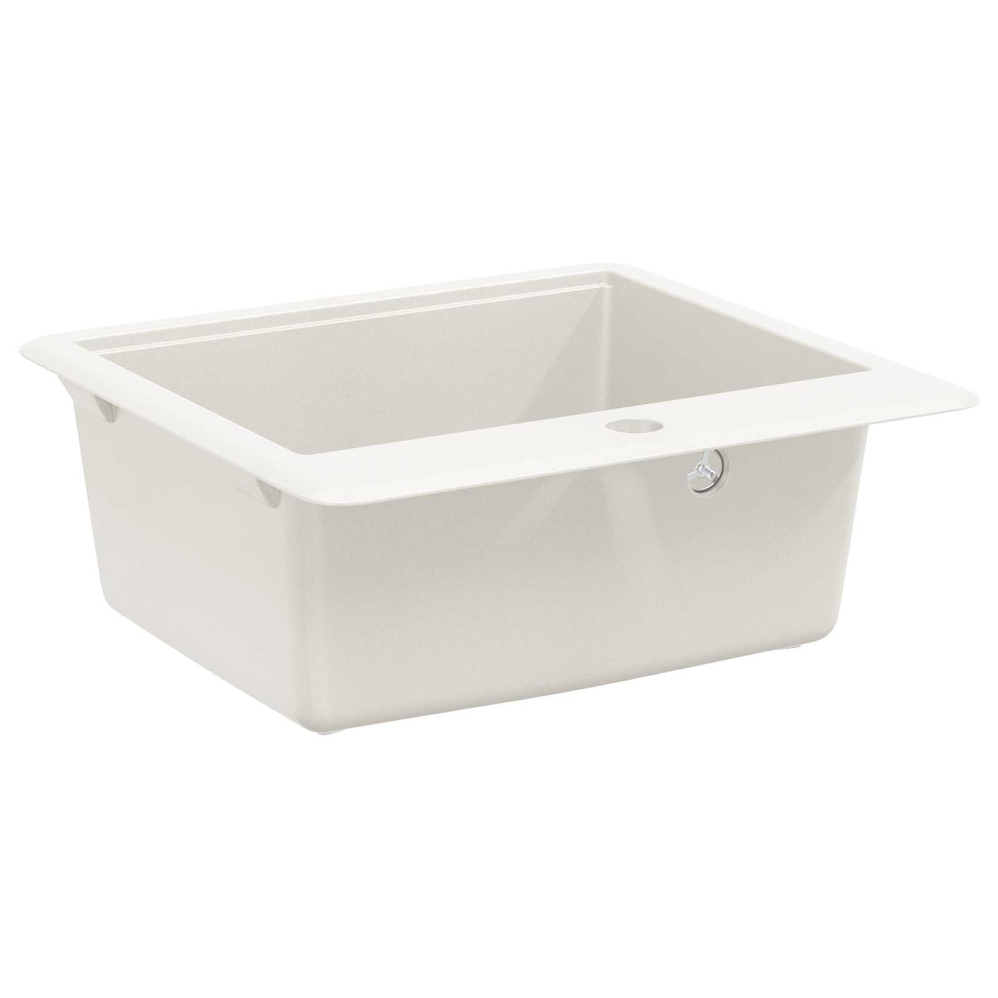 Waschbecken 80% Quarz und 20% Harz 470 x 440 mm Weiß