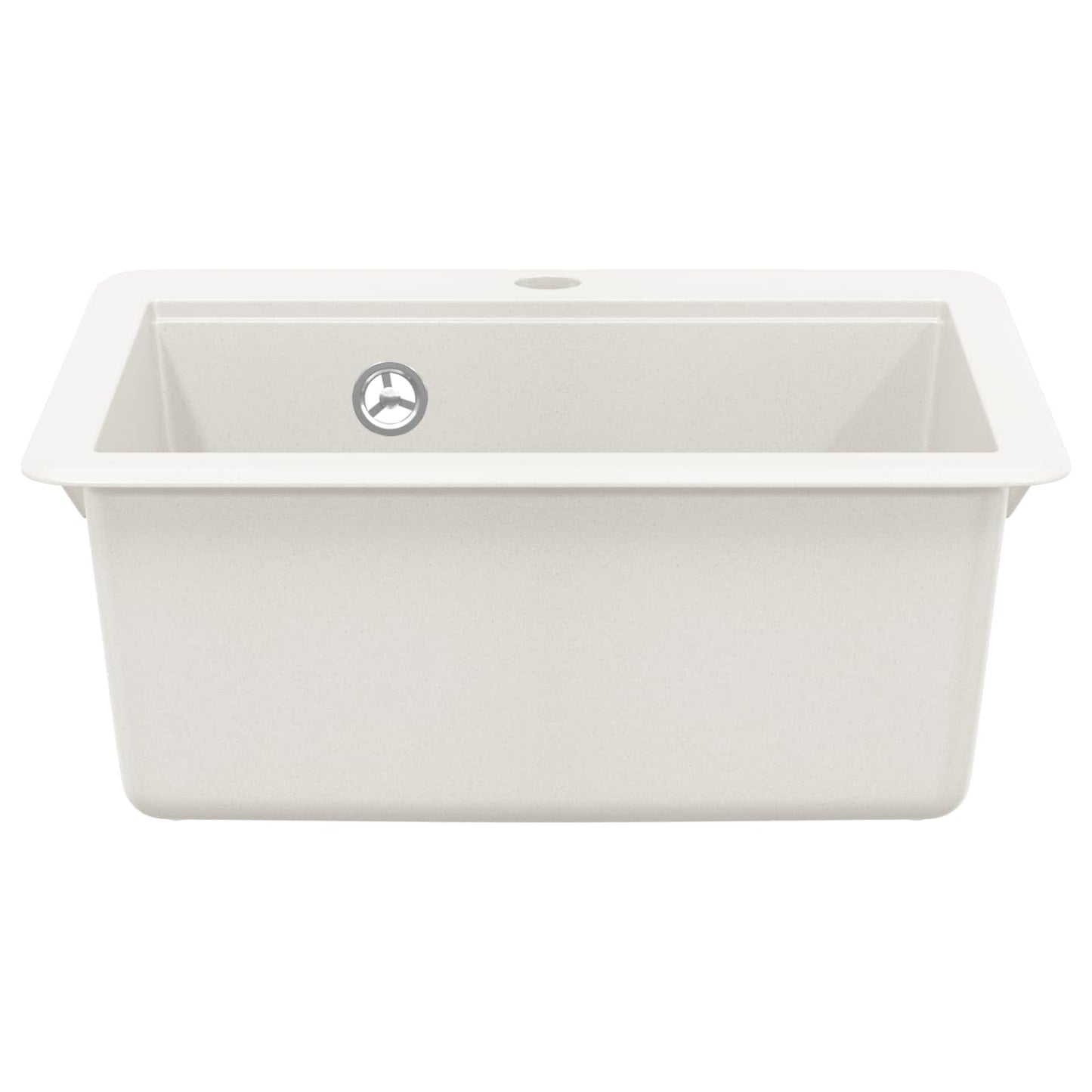 Waschbecken 80% Quarz und 20% Harz 470 x 440 mm Weiß