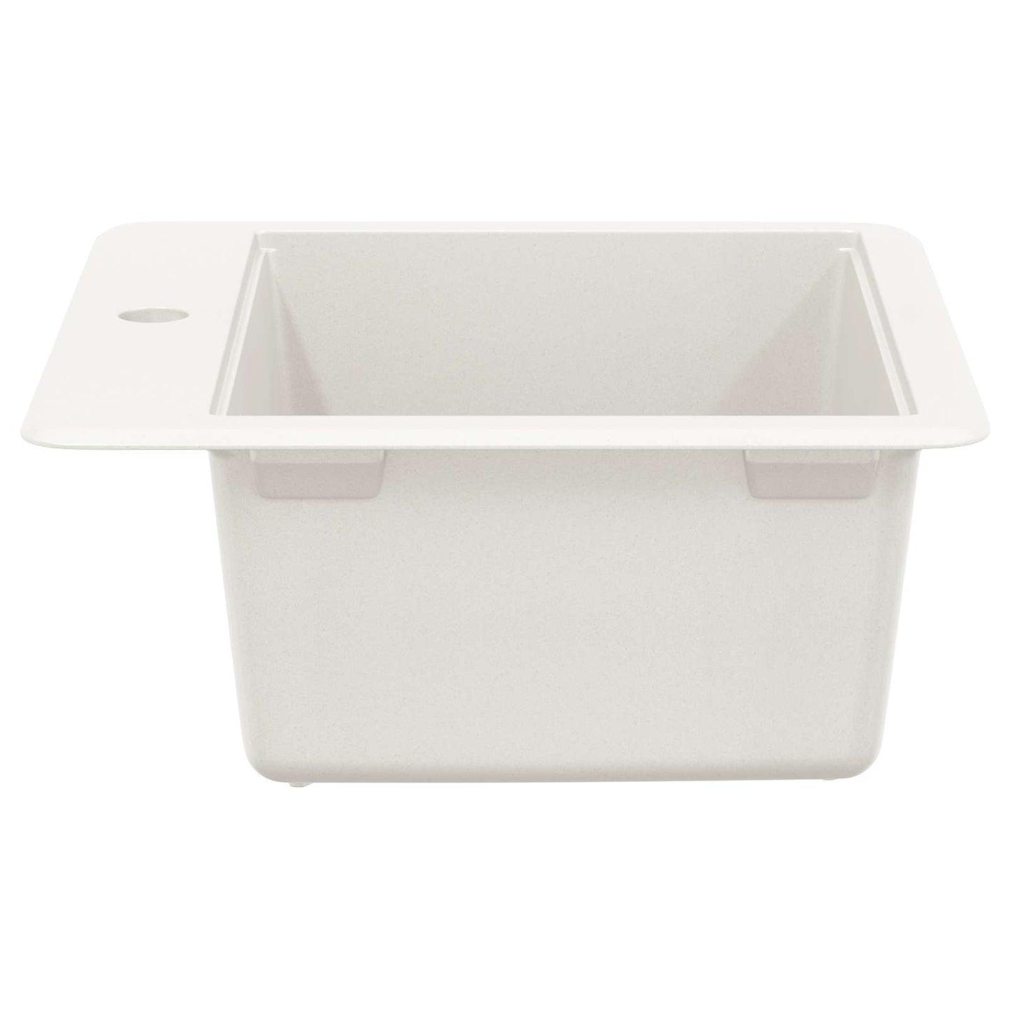 Waschbecken 80% Quarz und 20% Harz 470 x 440 mm Weiß