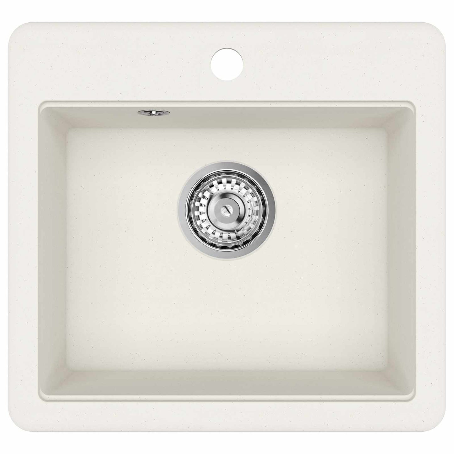 Waschbecken 80% Quarz und 20% Harz 470 x 440 mm Weiß