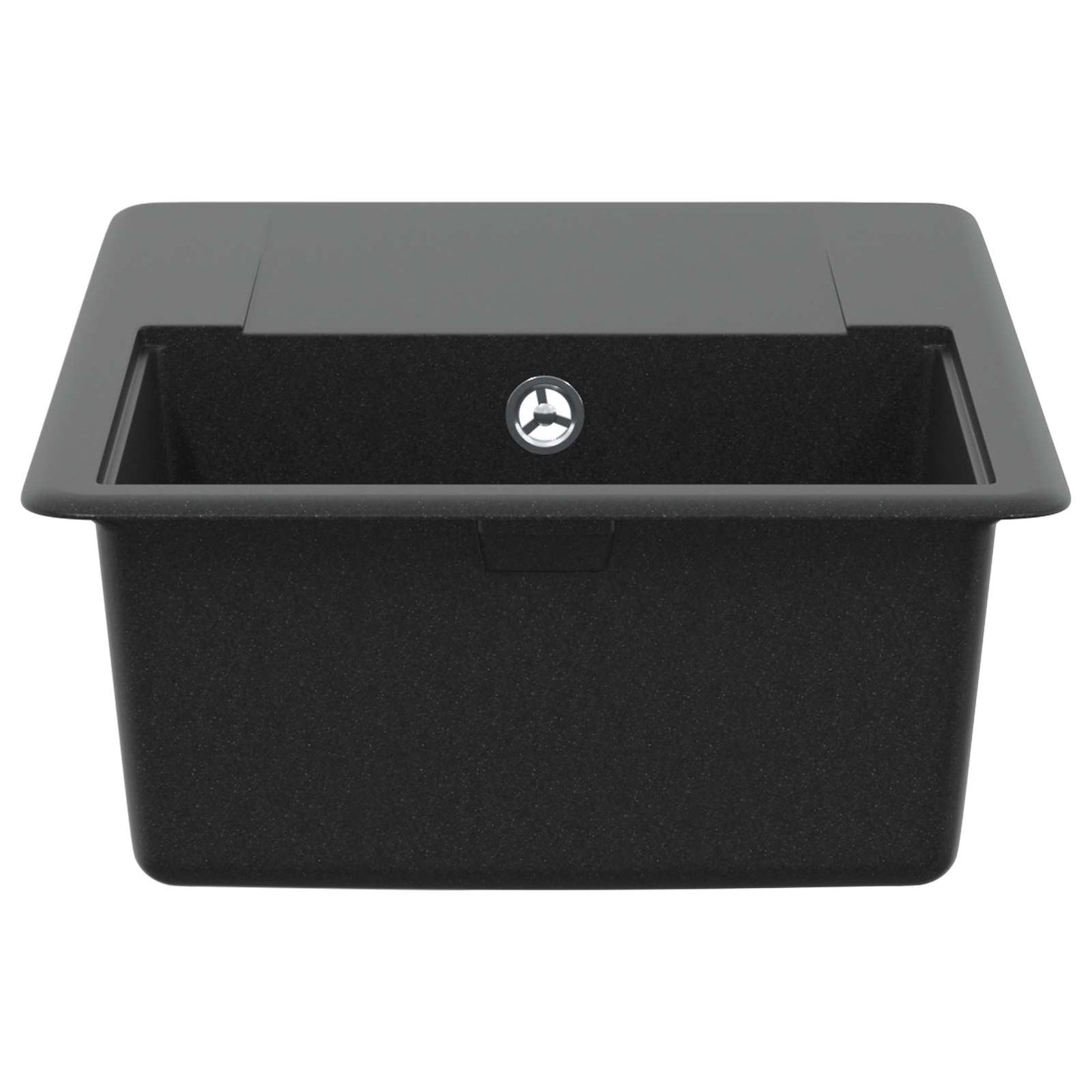 Waschbecken 80% Quarz und 20% Harz 670 x 460 mm Schwarz