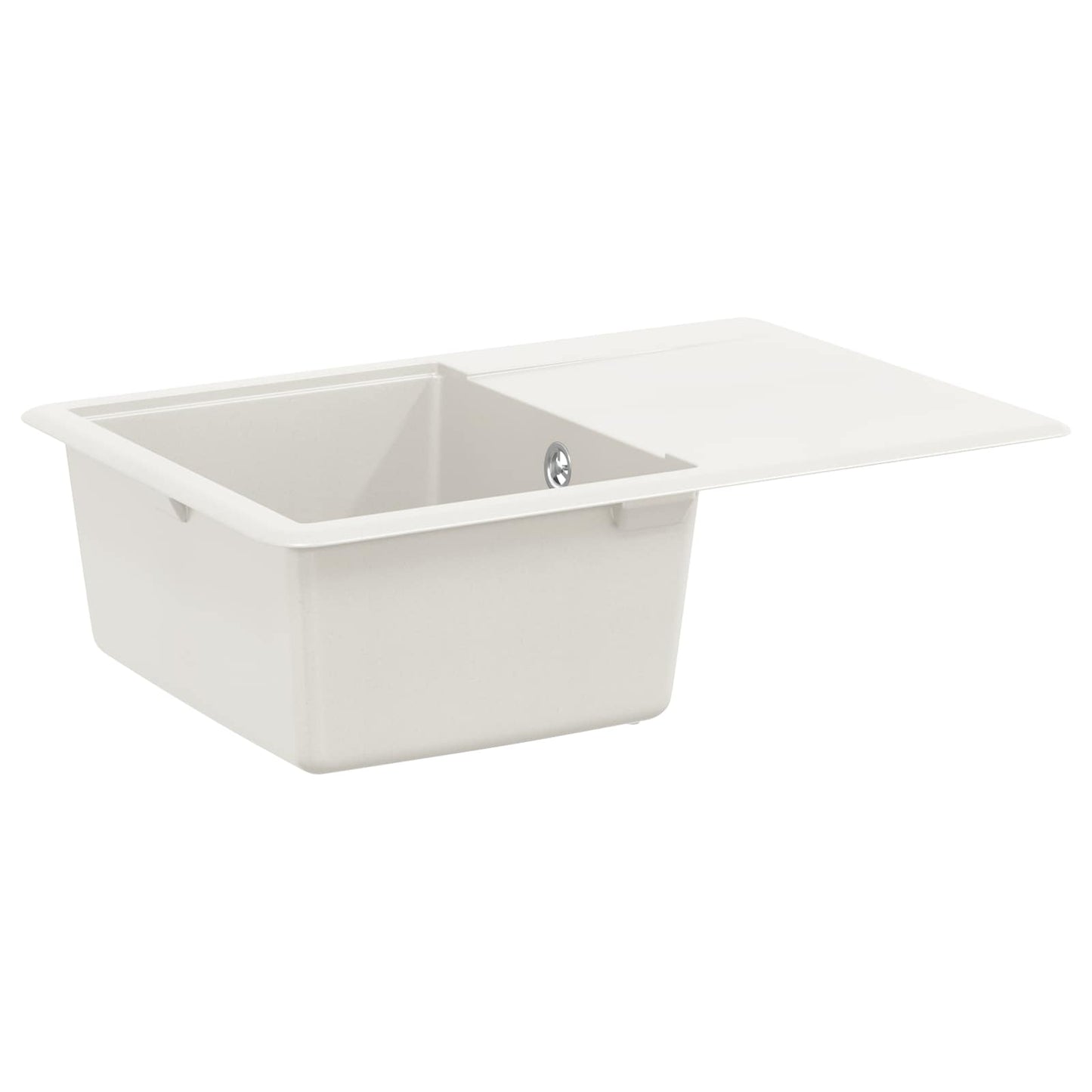 Waschbecken 80% Quarz und 20% Harz 670 x 460 mm Weiß