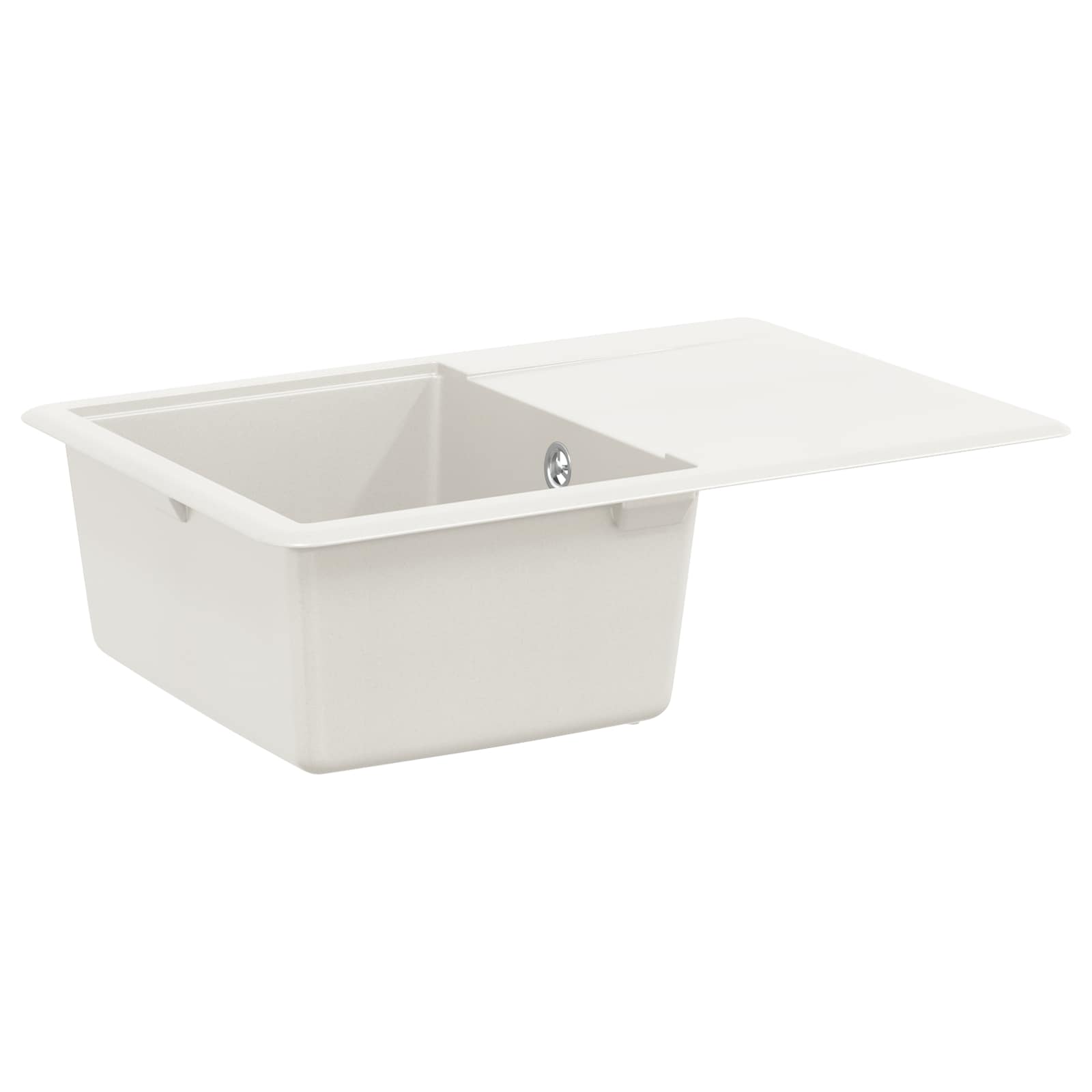 Waschbecken 80% Quarz und 20% Harz 670 x 460 mm Weiß
