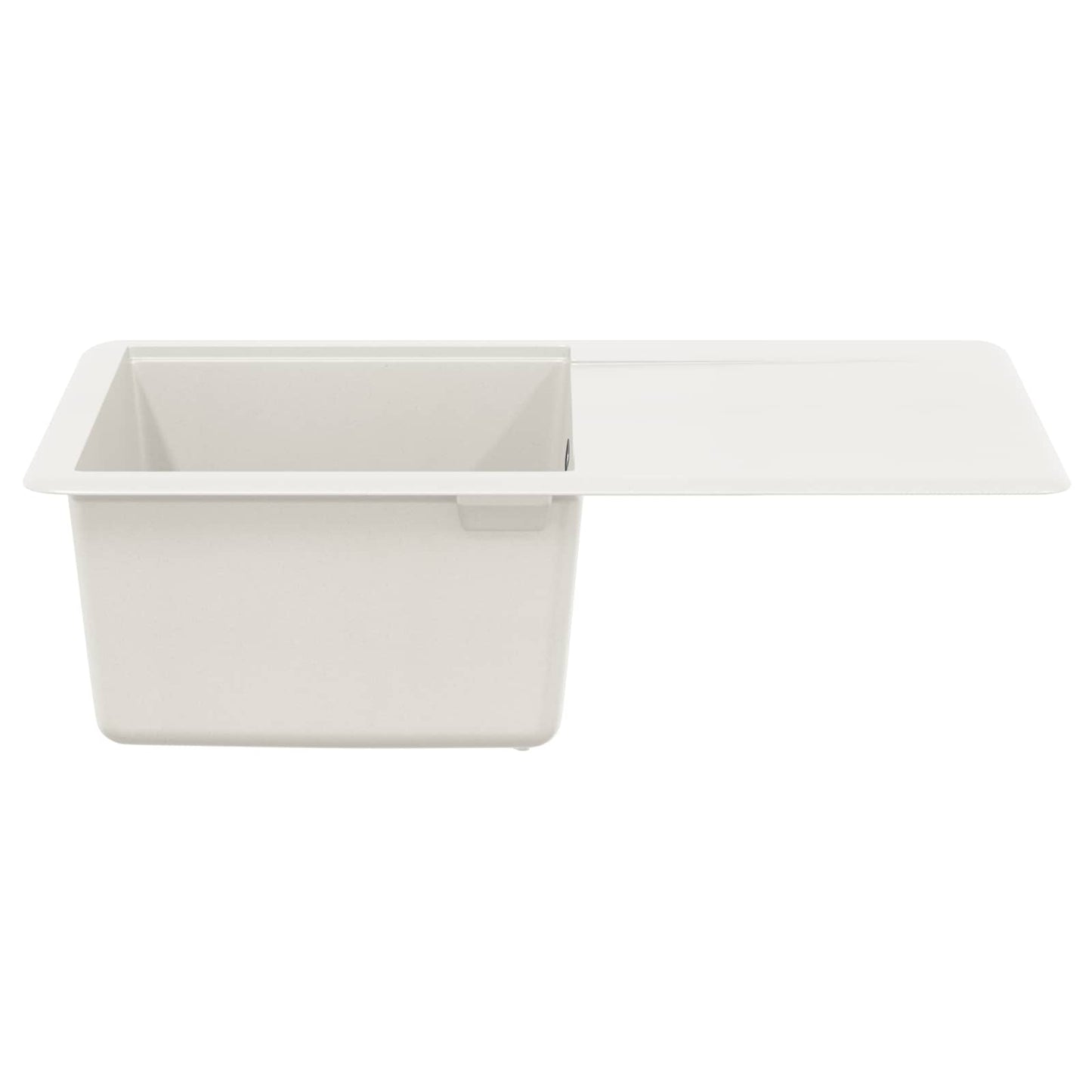 Waschbecken 80% Quarz und 20% Harz 670 x 460 mm Weiß