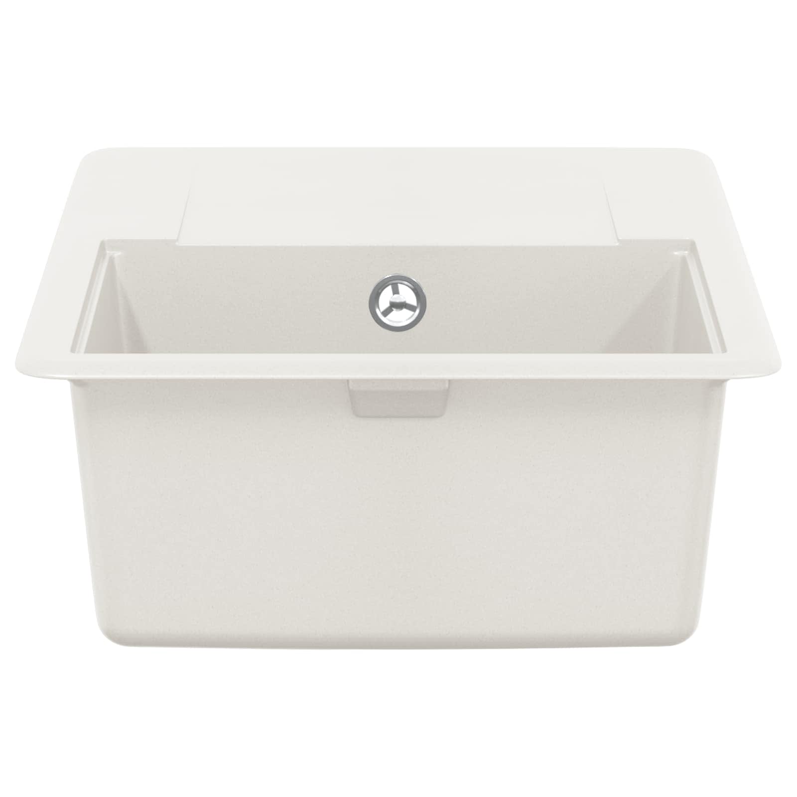 Waschbecken 80% Quarz und 20% Harz 670 x 460 mm Weiß