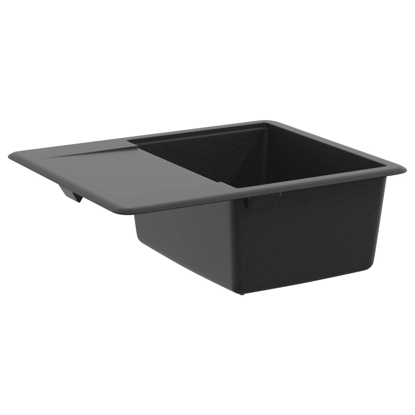 Waschbecken 80% Quarz und 20% Harz 560 x 460 mm Schwarz