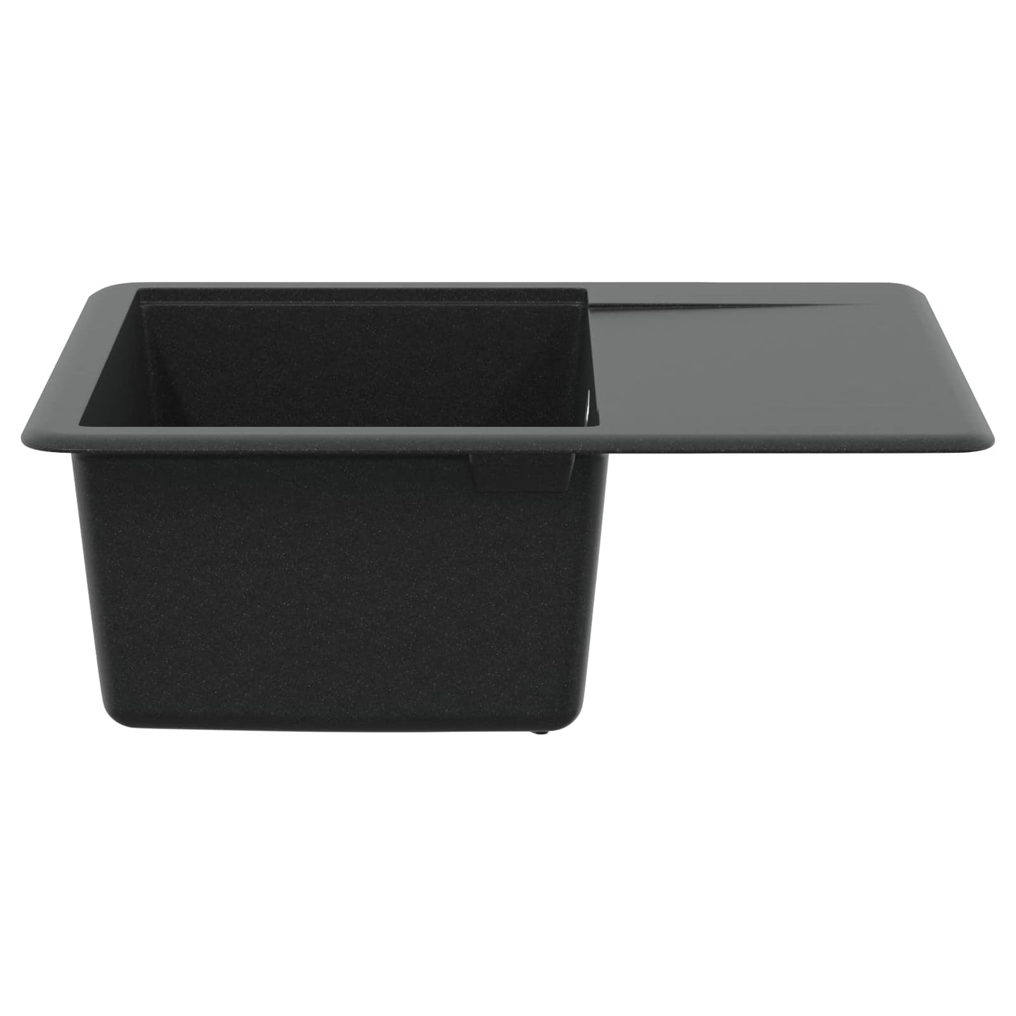 Waschbecken 80% Quarz und 20% Harz 560 x 460 mm Schwarz