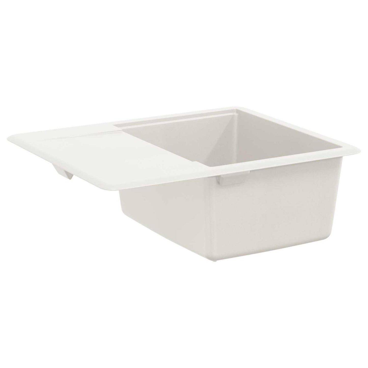 Waschbecken 80% Quarz und 20% Harz 560 x 460 mm Weiß