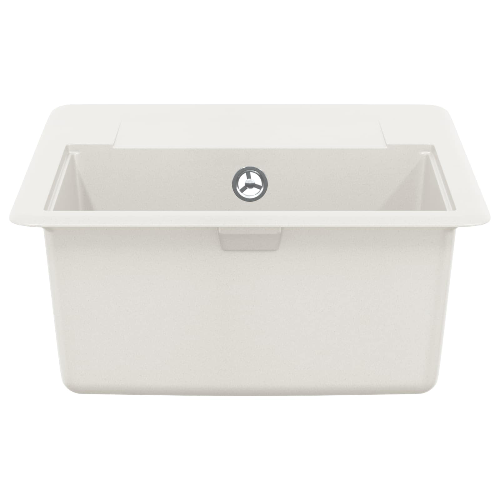 Waschbecken 80% Quarz und 20% Harz 560 x 460 mm Weiß
