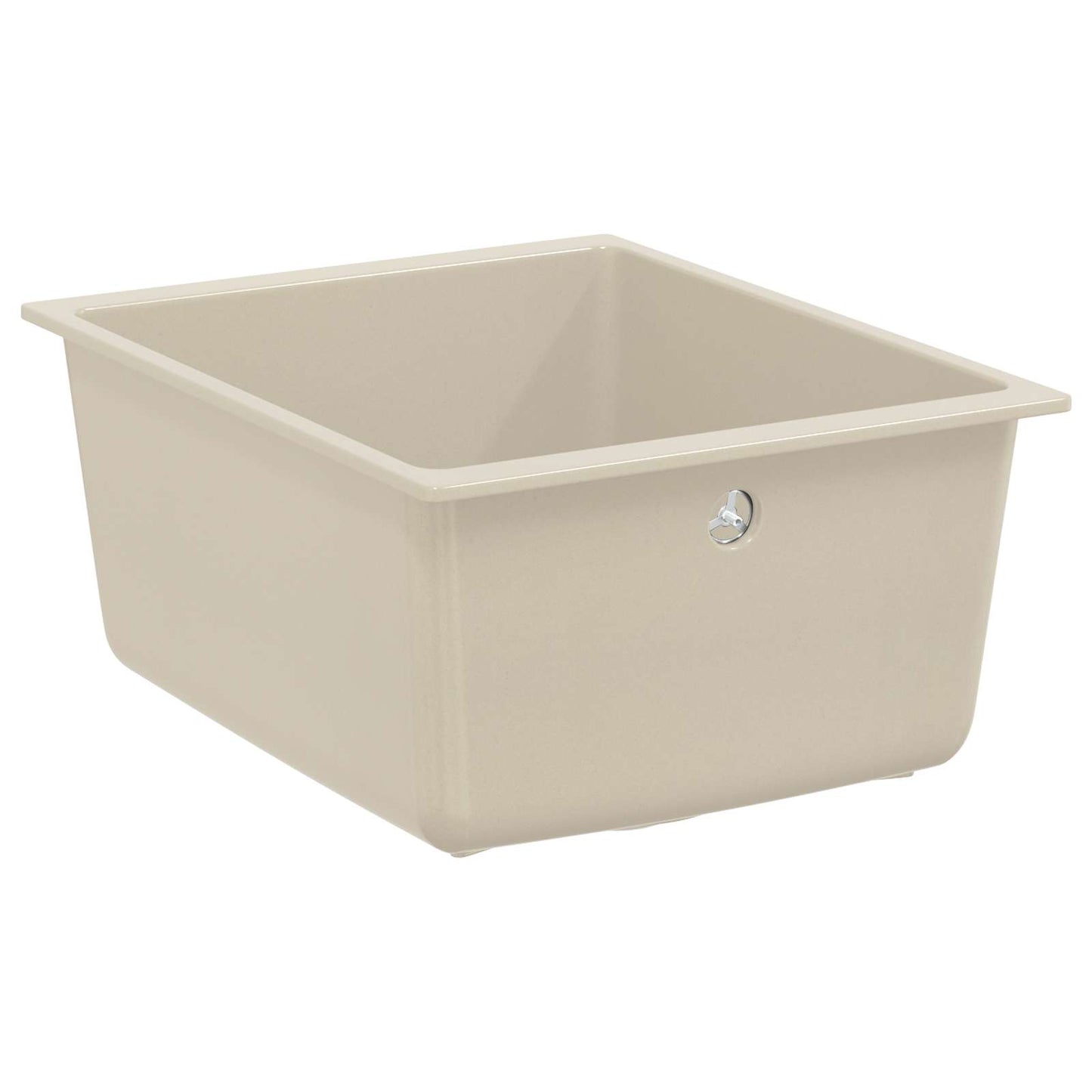 Waschbecken 80% Quarz und 20% Harz 370 x 460 mm Beige