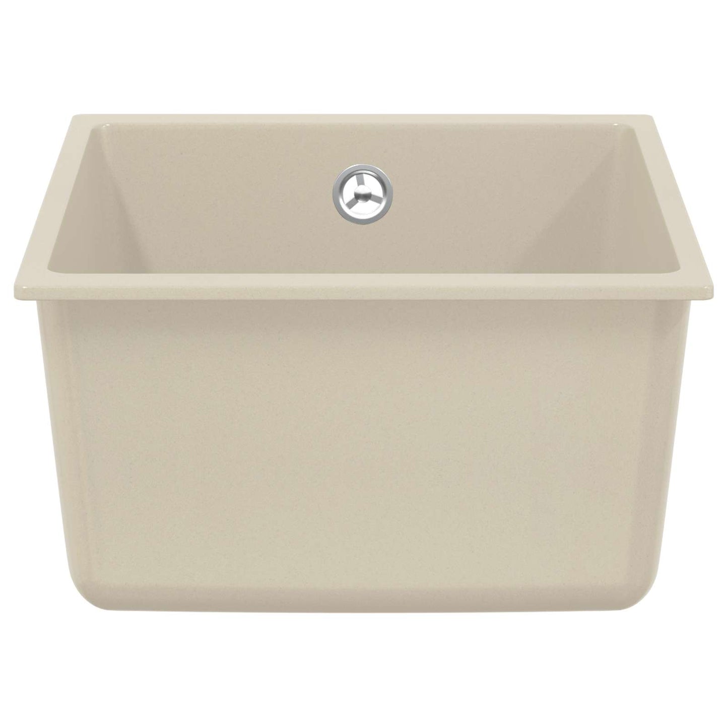 Waschbecken 80% Quarz und 20% Harz 370 x 460 mm Beige