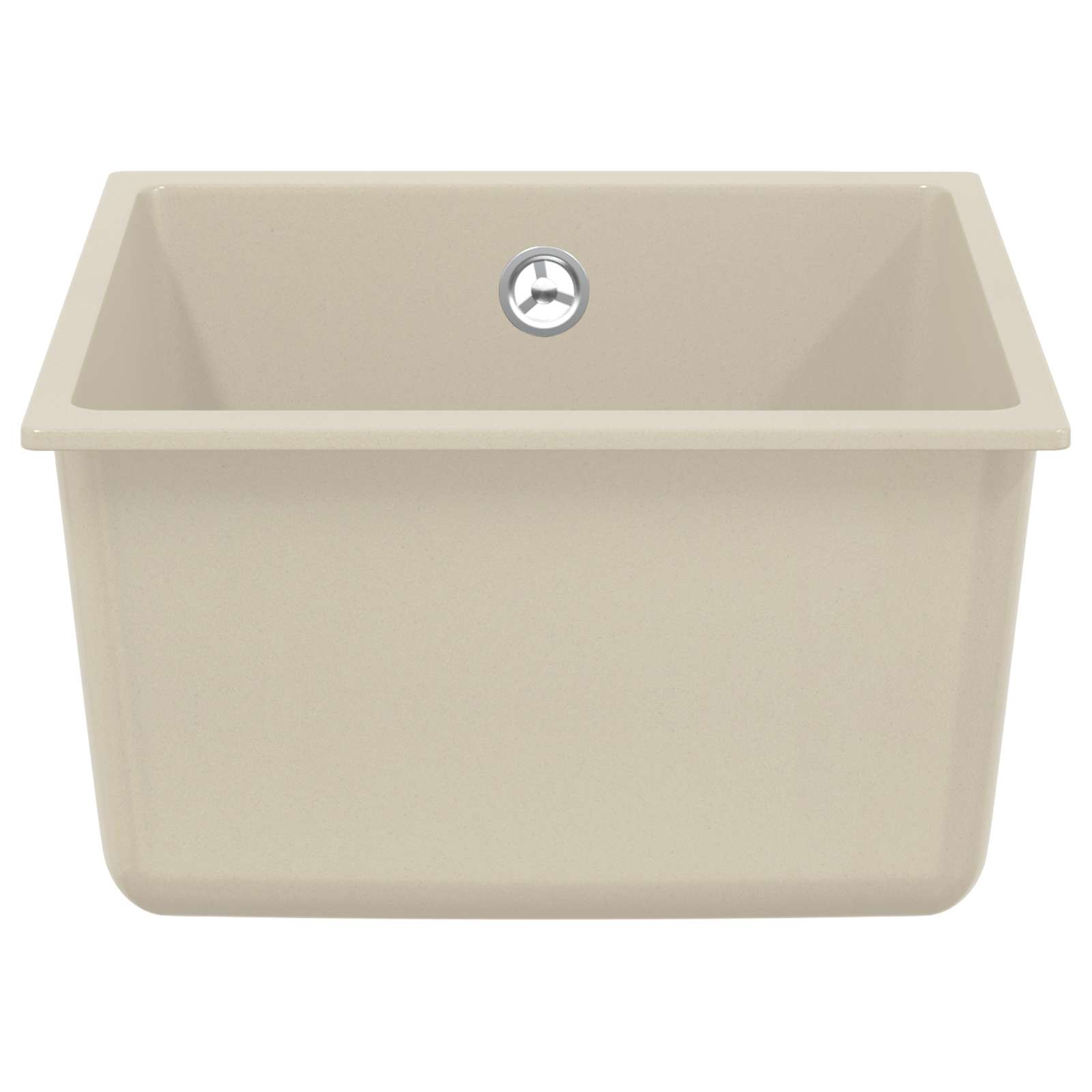 Waschbecken 80% Quarz und 20% Harz 370 x 460 mm Beige