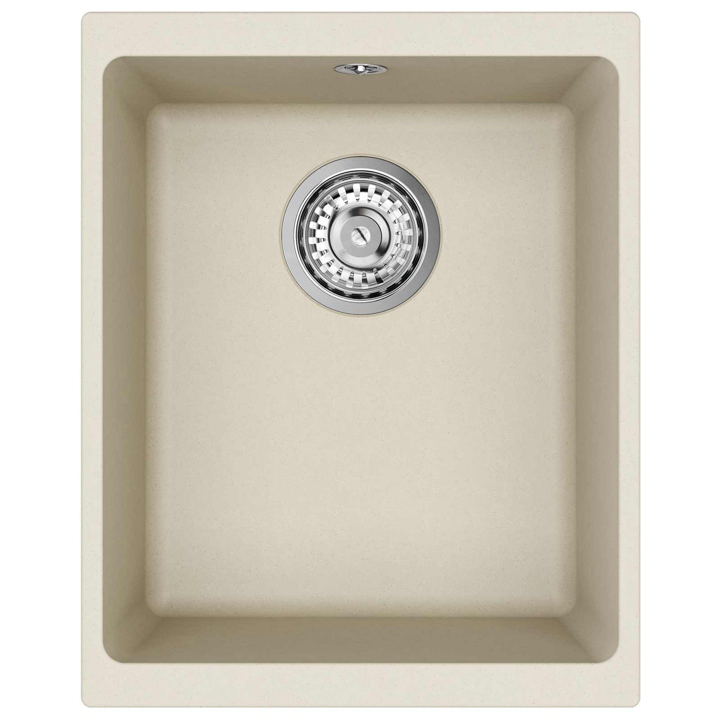 Waschbecken 80% Quarz und 20% Harz 370 x 460 mm Beige