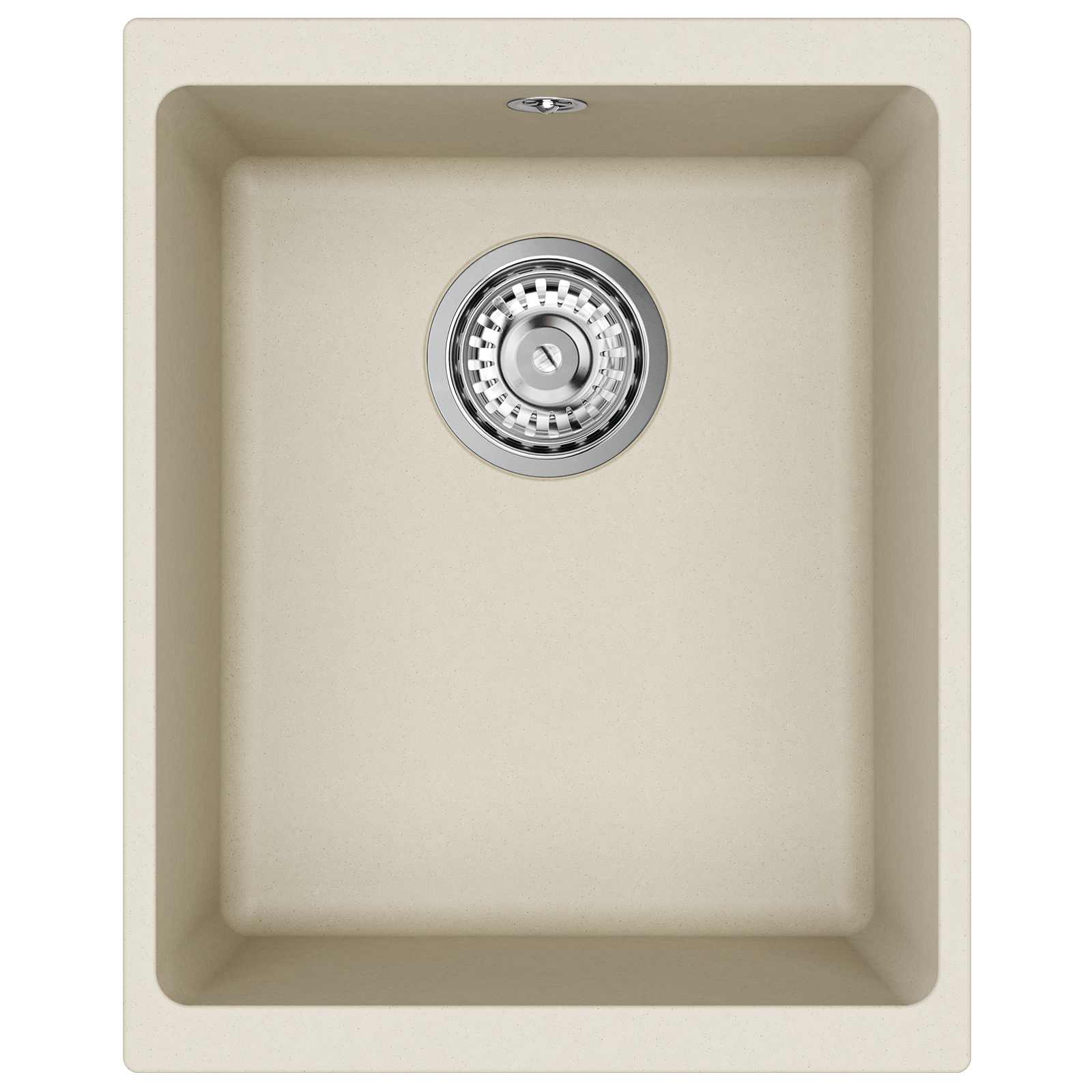 Waschbecken 80% Quarz und 20% Harz 370 x 460 mm Beige