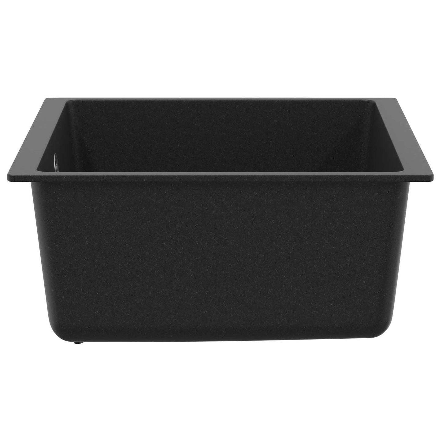 Waschbecken 80% Quarz und 20% Harz 430 x 460 mm Schwarz