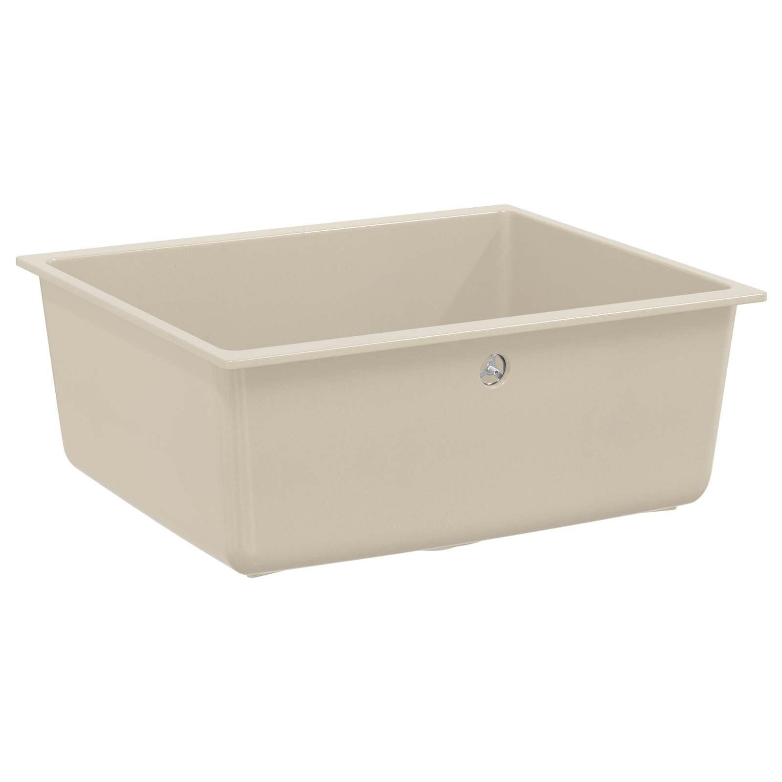 Waschbecken 80% Quarz und 20% Harz 530 x 460 mm Beige