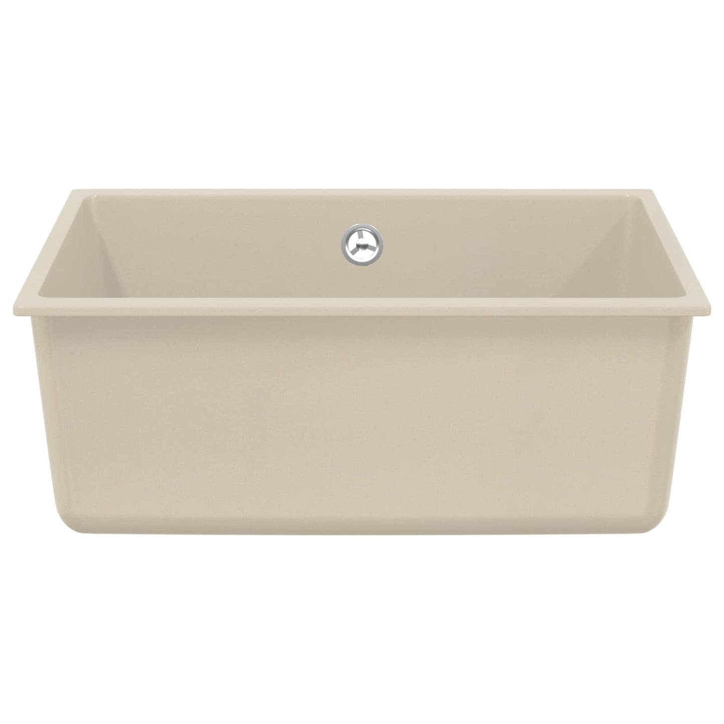 Waschbecken 80% Quarz und 20% Harz 530 x 460 mm Beige
