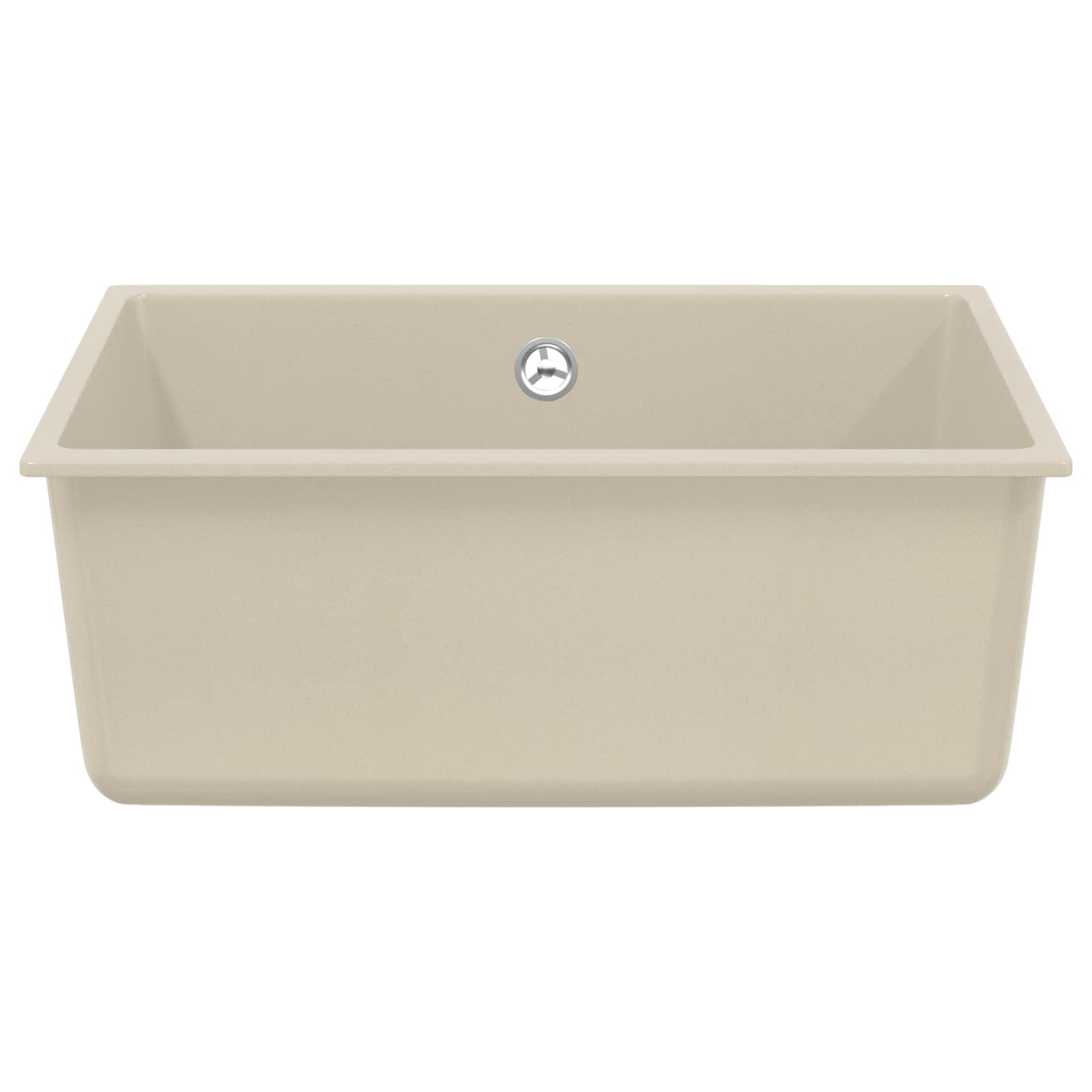 Waschbecken 80% Quarz und 20% Harz 530 x 460 mm Beige