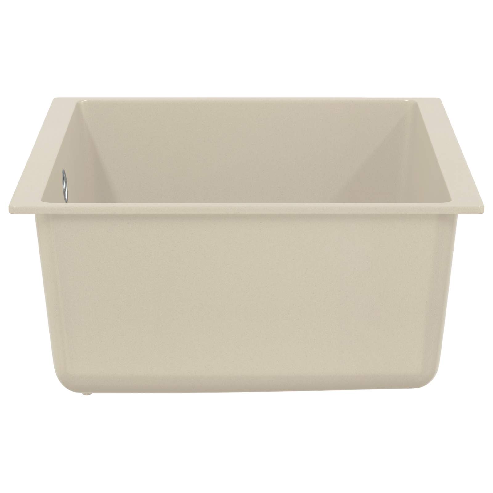 Waschbecken 80% Quarz und 20% Harz 530 x 460 mm Beige