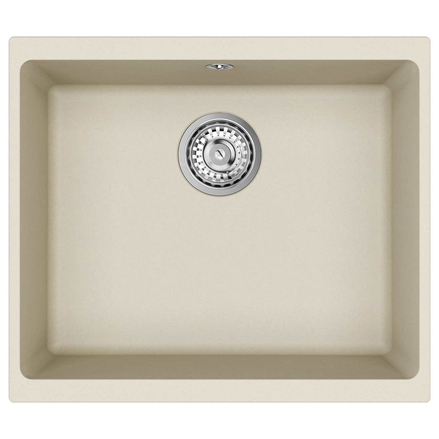 Waschbecken 80% Quarz und 20% Harz 530 x 460 mm Beige