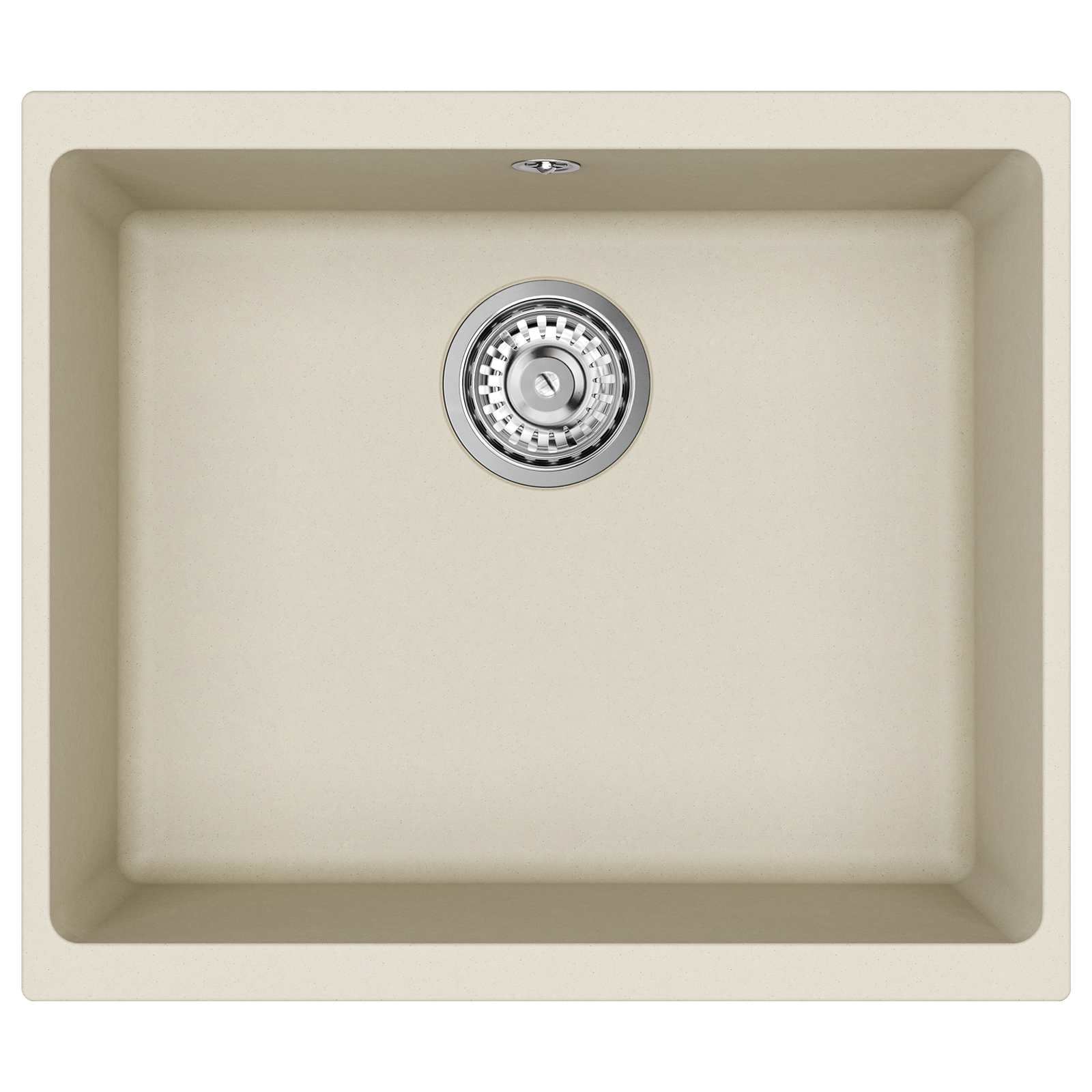 Waschbecken 80% Quarz und 20% Harz 530 x 460 mm Beige