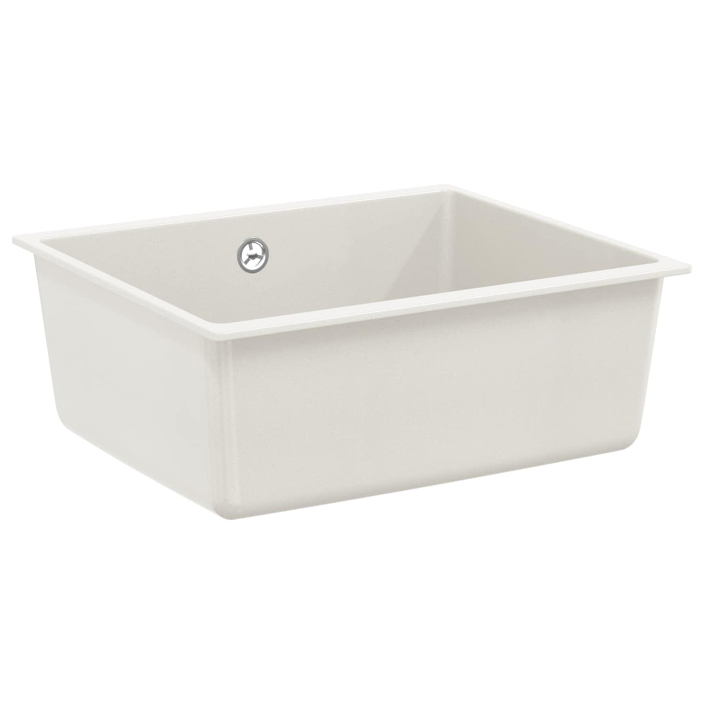Waschbecken 80% Quarz und 20% Harz 530 x 460 mm Weiß