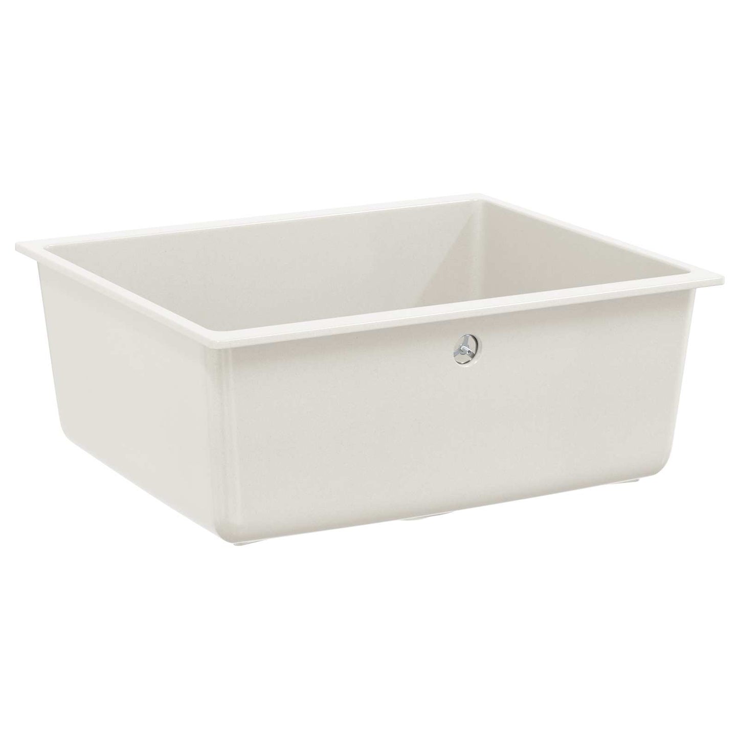 Waschbecken 80% Quarz und 20% Harz 530 x 460 mm Weiß