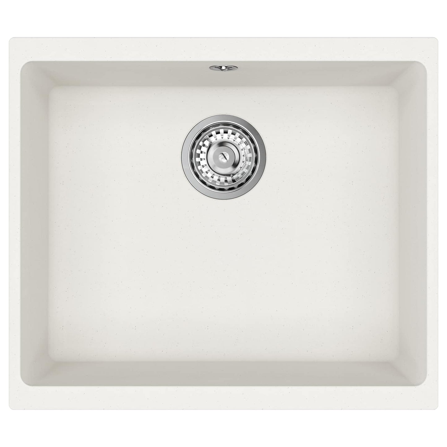 Waschbecken 80% Quarz und 20% Harz 530 x 460 mm Weiß