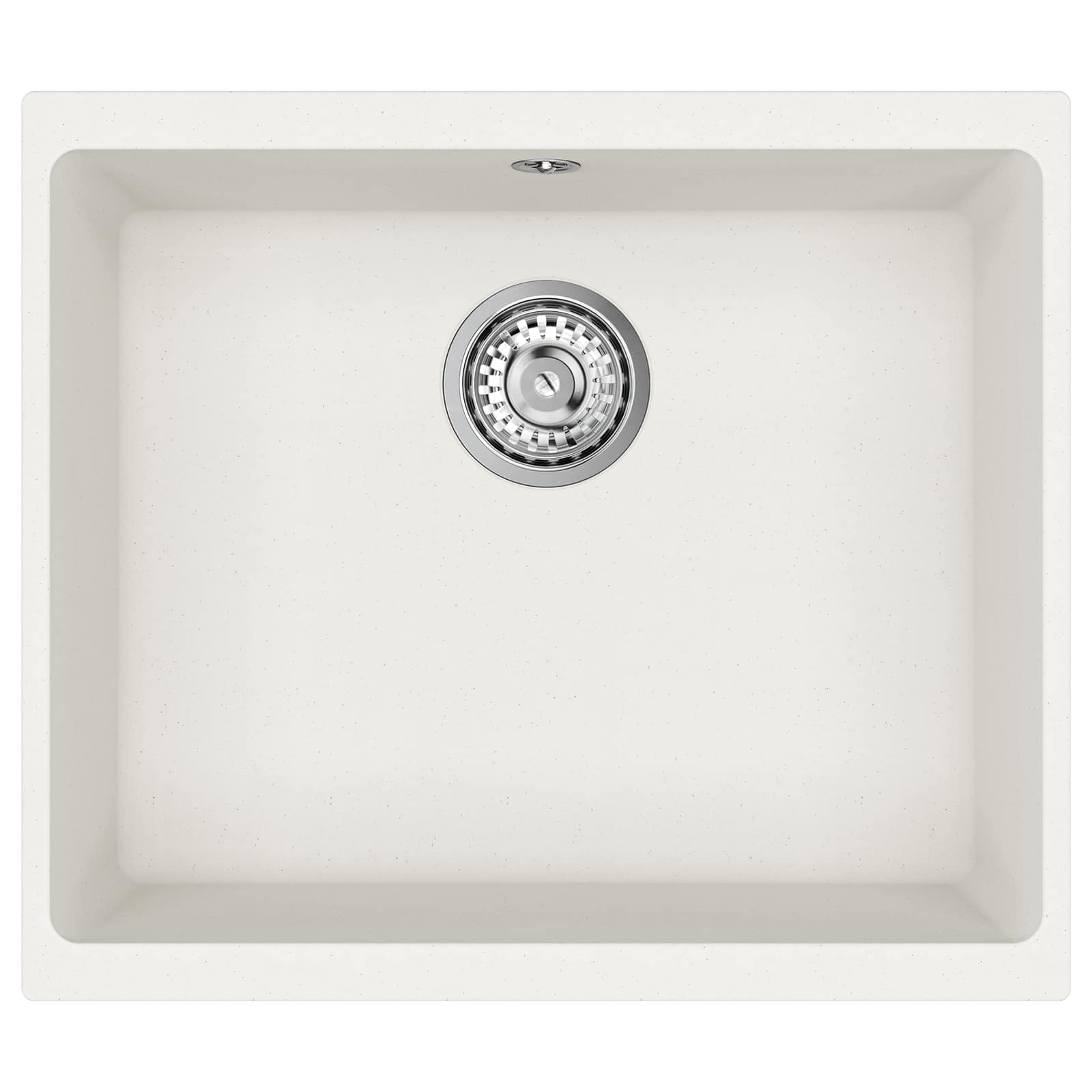 Waschbecken 80% Quarz und 20% Harz 530 x 460 mm Weiß