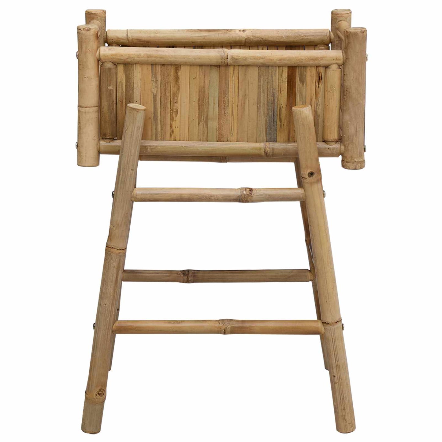 Gartenpflanzer mit Halter Natur 50 x 38 x 74 cm Bambus