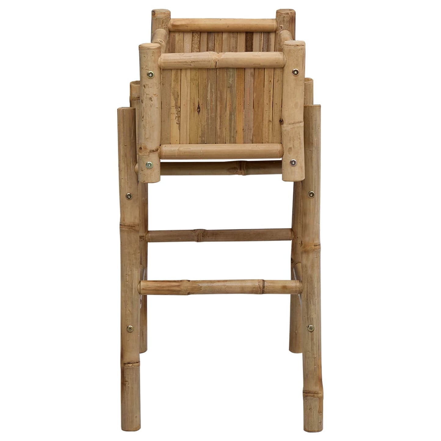 Gartenpflanzer mit Halter Natur 50 x 38 x 74 cm Bambus