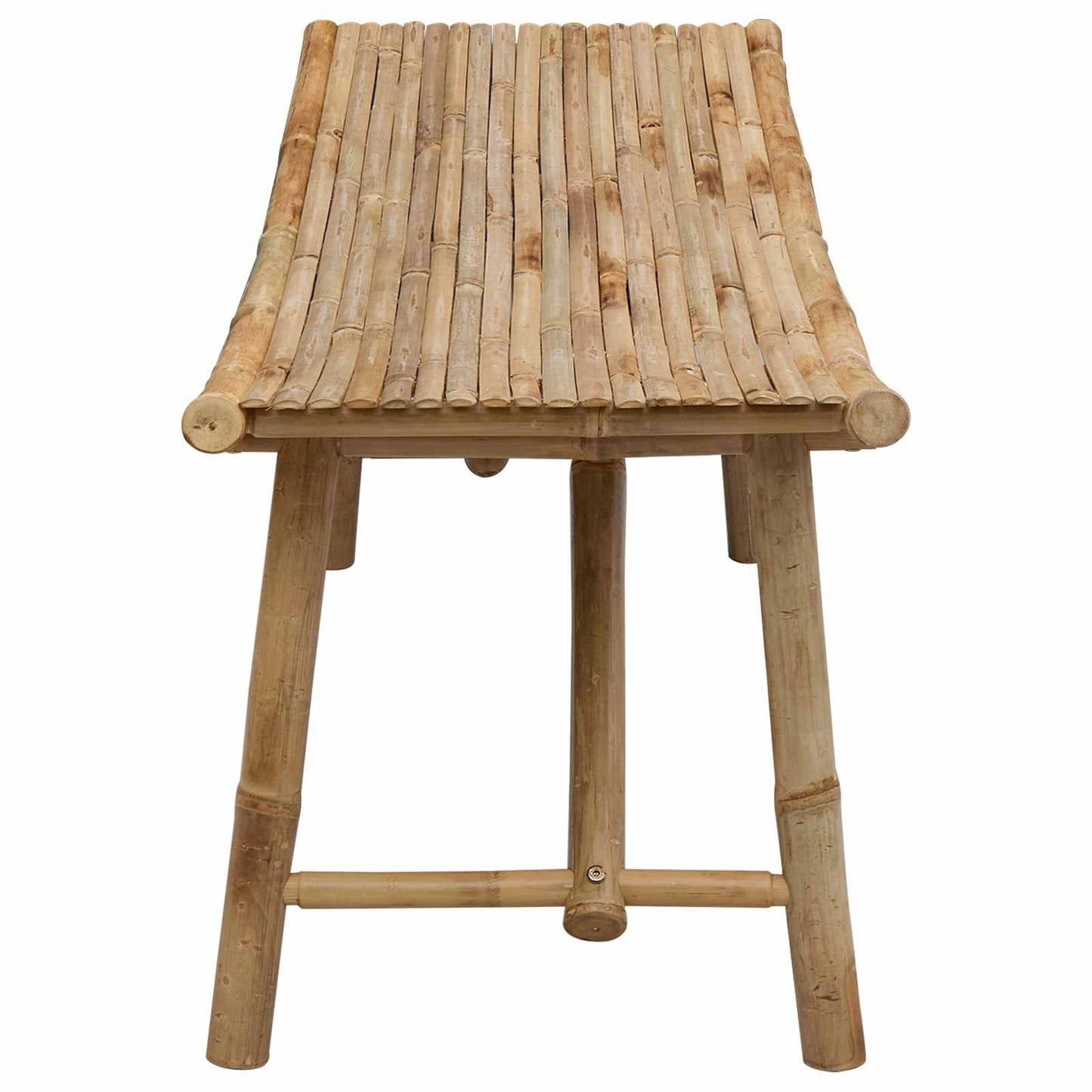 Gartenbank 110 x 45 x 50 cm Bambus Natur Rechtwinklig