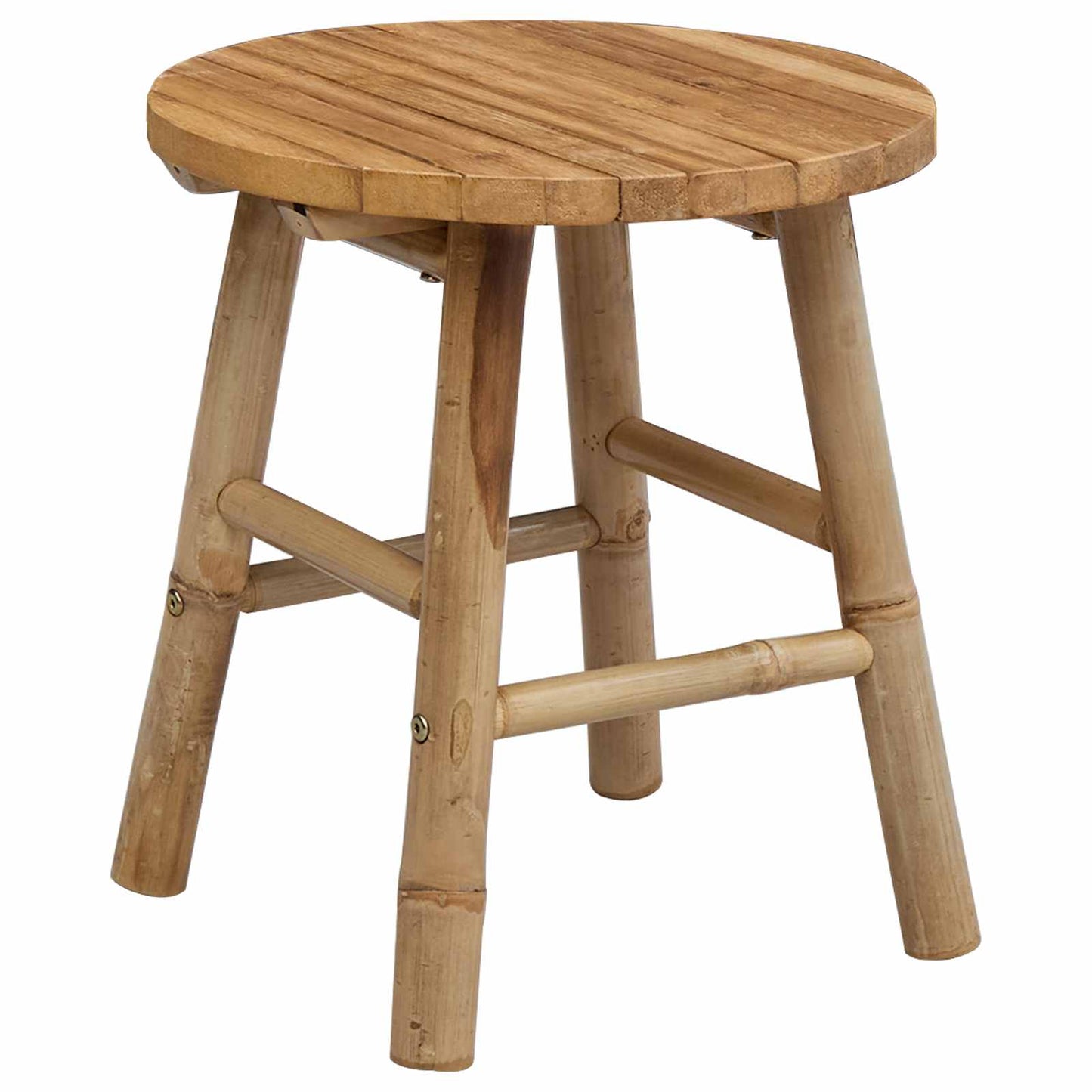 Gartenhocker Natur Ø 38 x 42 cm Bambus