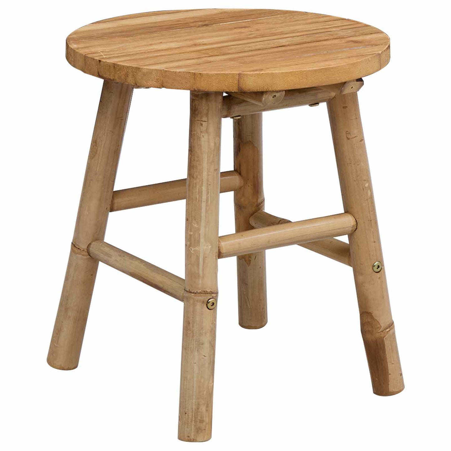 Gartenhocker Natur Ø 38 x 42 cm Bambus
