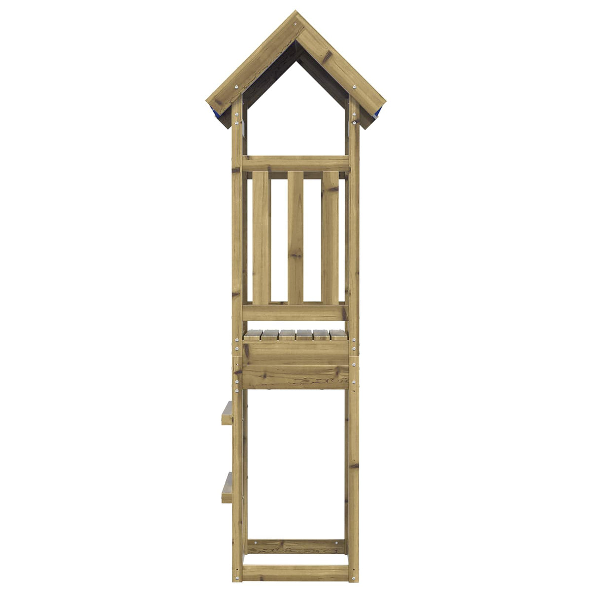 Spielturm Braun Massives imprägniertes Holz