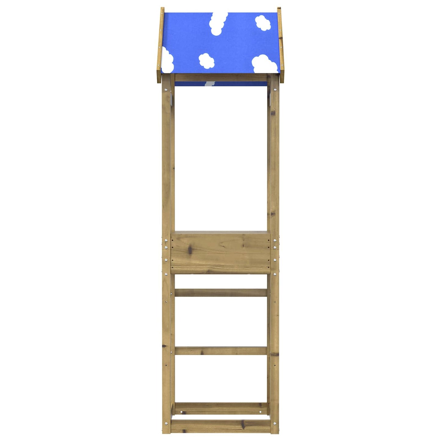 Spielturm Braun Massives imprägniertes Holz