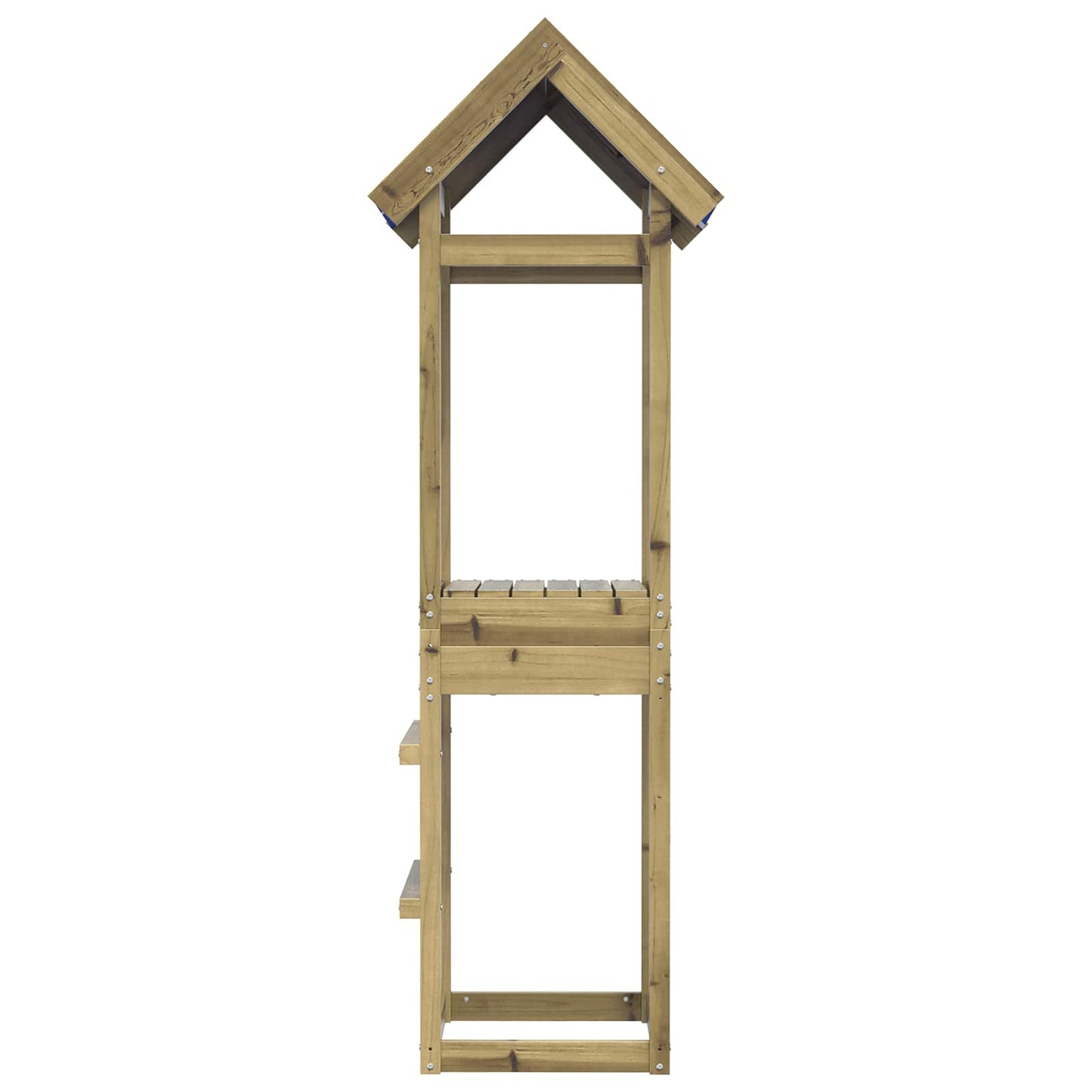 Spielturm Braun Massives imprägniertes Holz