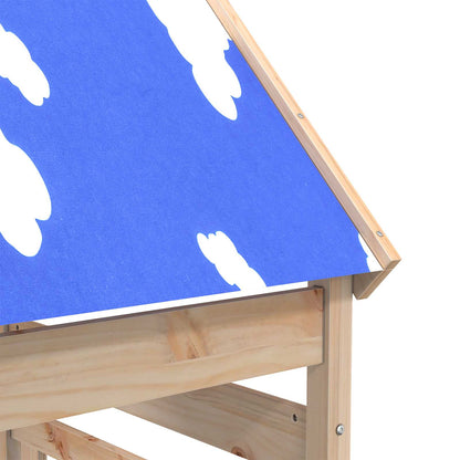 Spielturm Braun 52,5 x 85 x 265 cm Massives Kiefernholz
