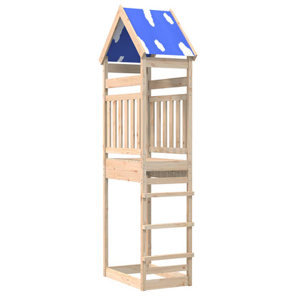 Spielturm Braun 52,5 x 85 x 265 cm Massives Kiefernholz