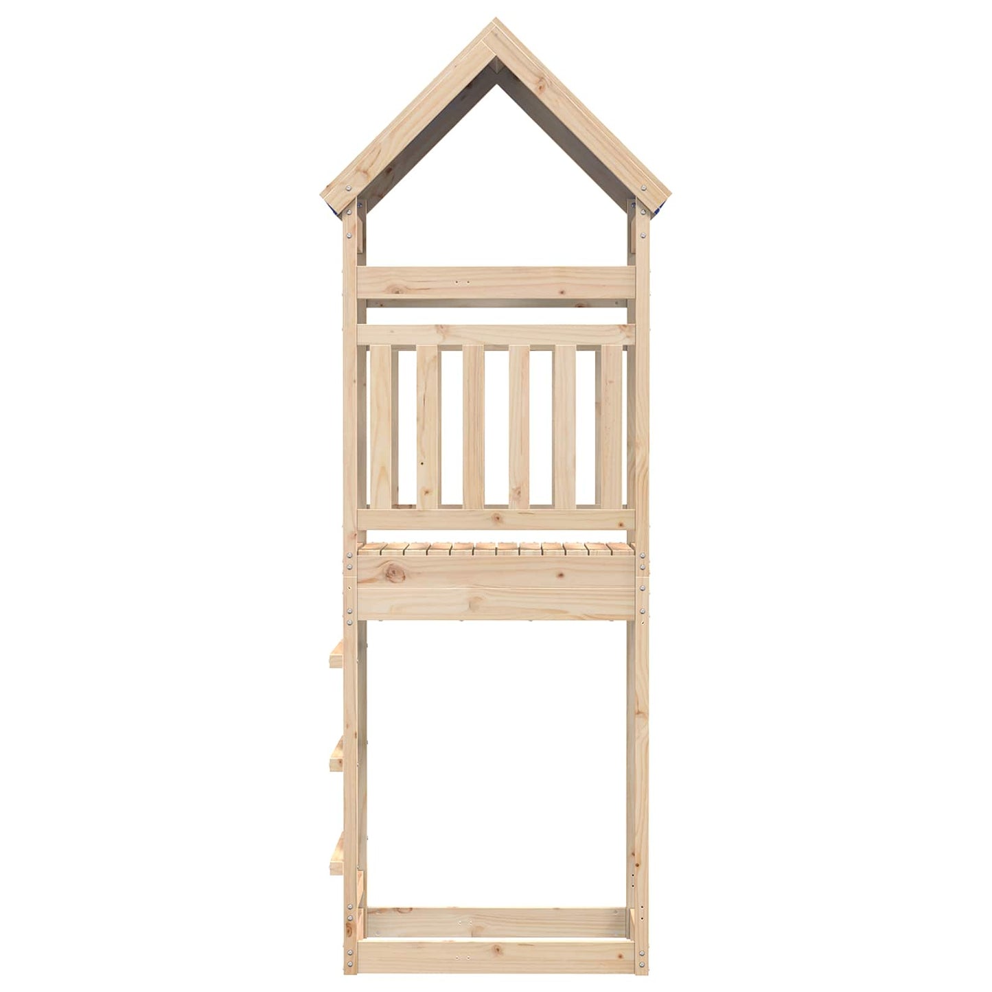 Spielturm Braun 52,5 x 85 x 265 cm Massives Kiefernholz