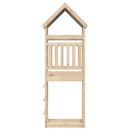 Spielturm Braun 52,5 x 85 x 265 cm Massives Kiefernholz