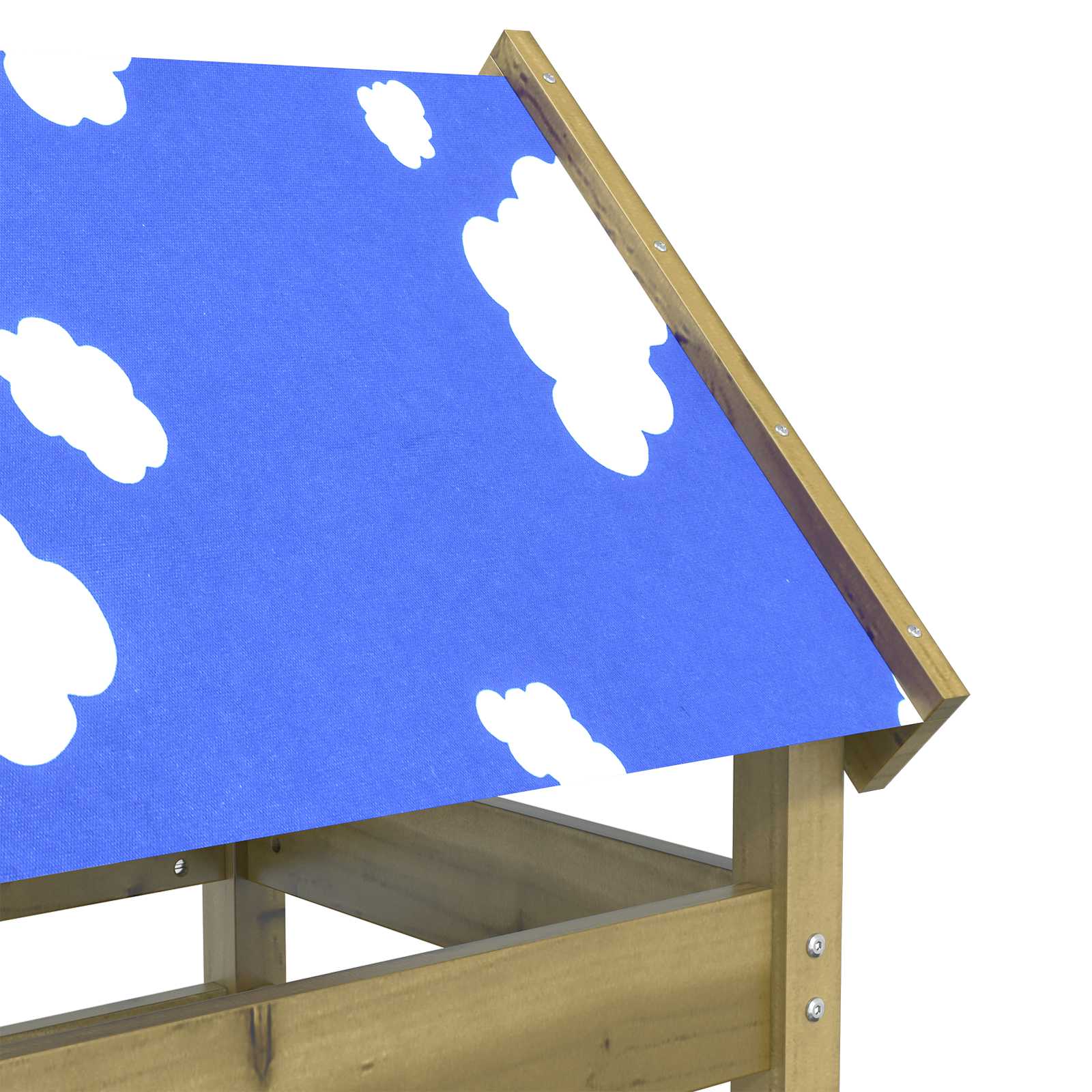 Spielturm Braun 85 x 52,5 x 239 cm Massives imprägniertes Holz
